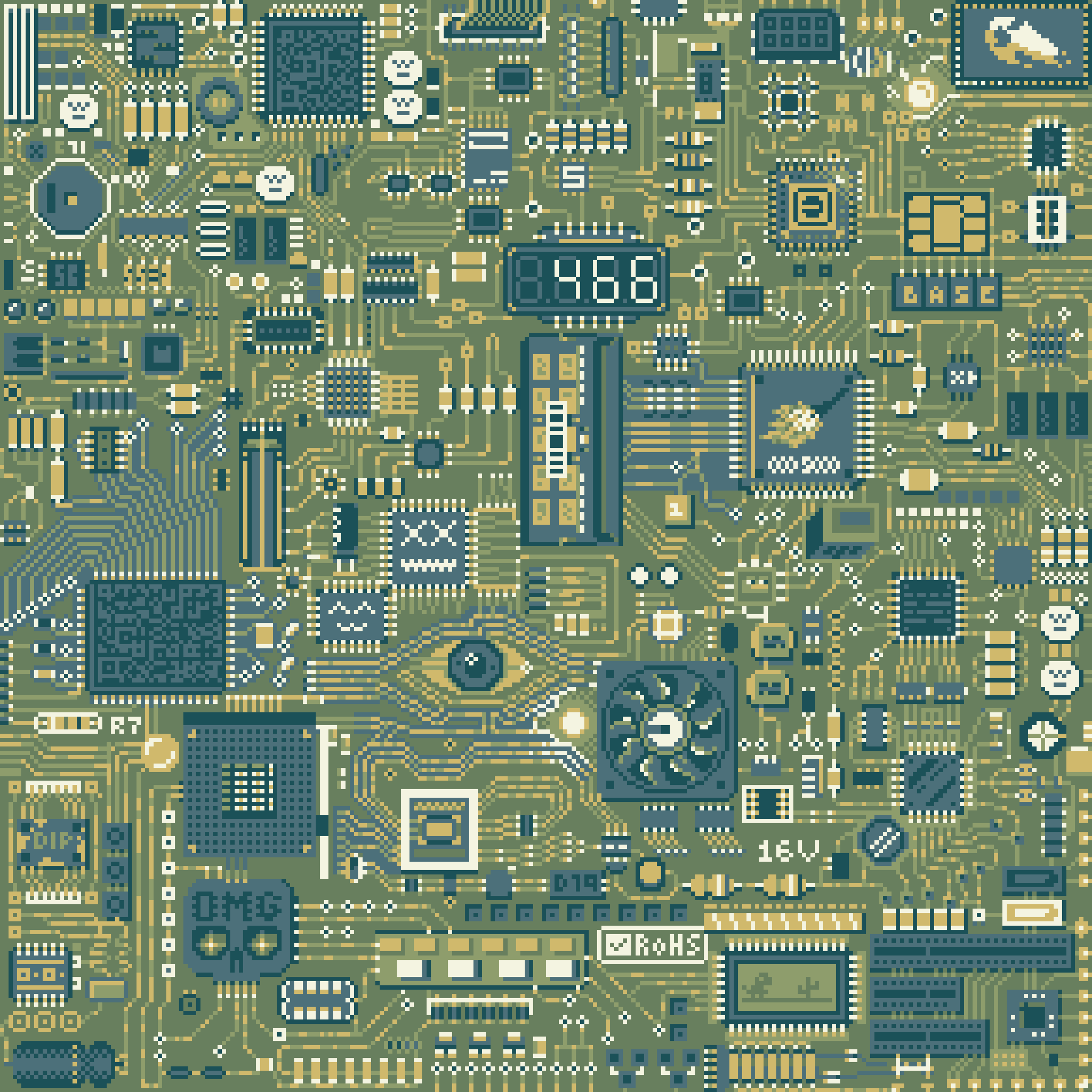 BasePaint Day #466: Circuit Board