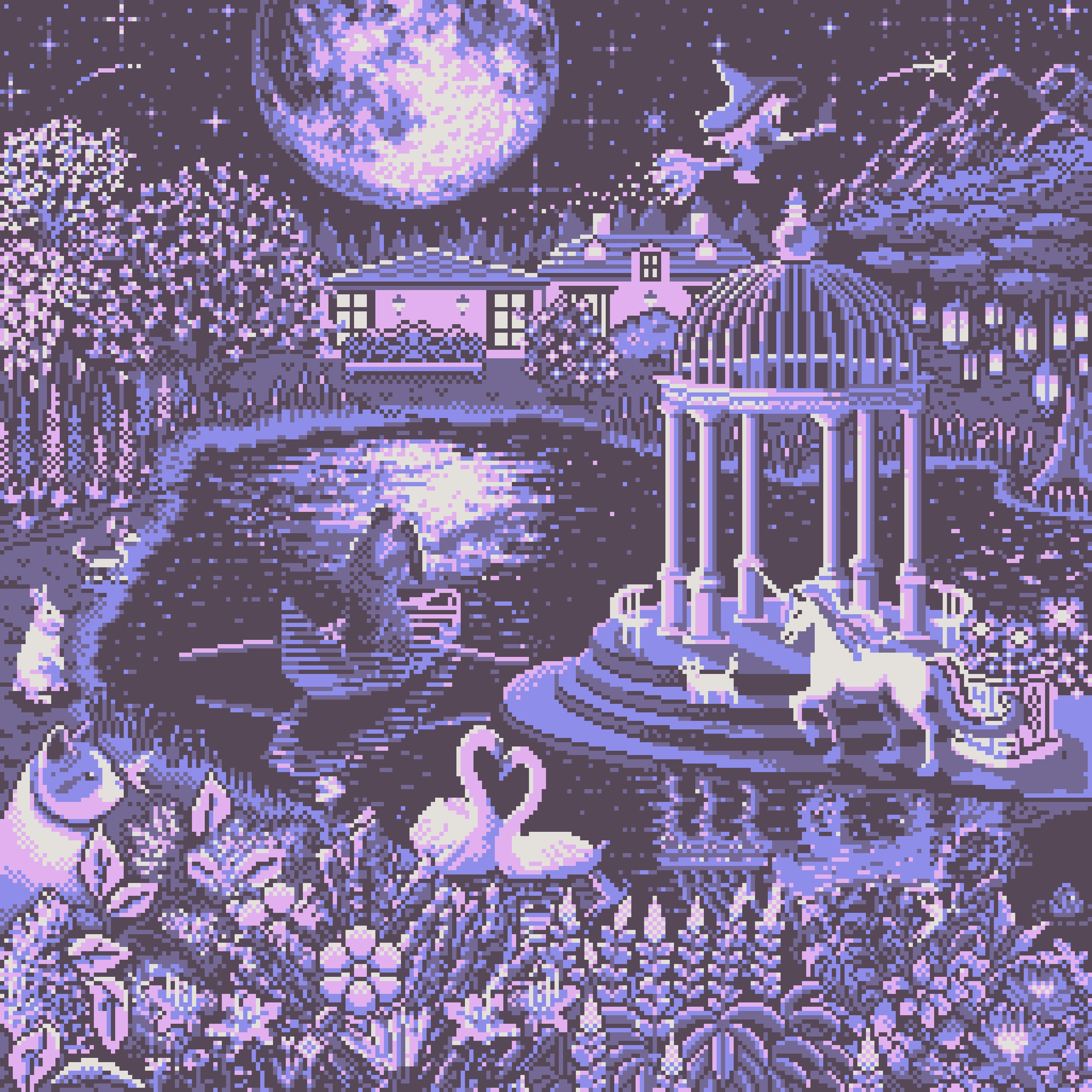 BasePaint Day #474: Moon Garden