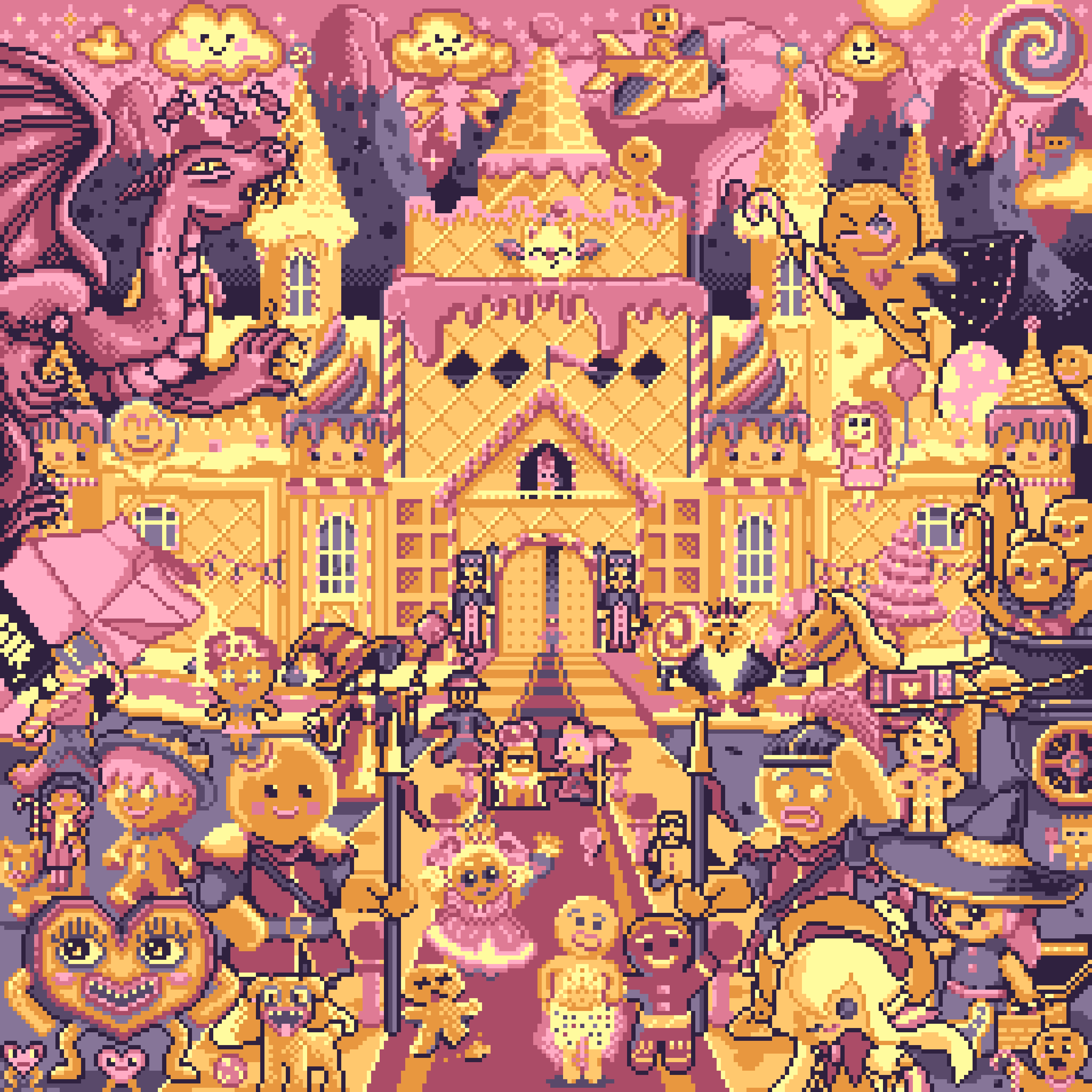 BasePaint Day #482: Gingerbread Kingdom