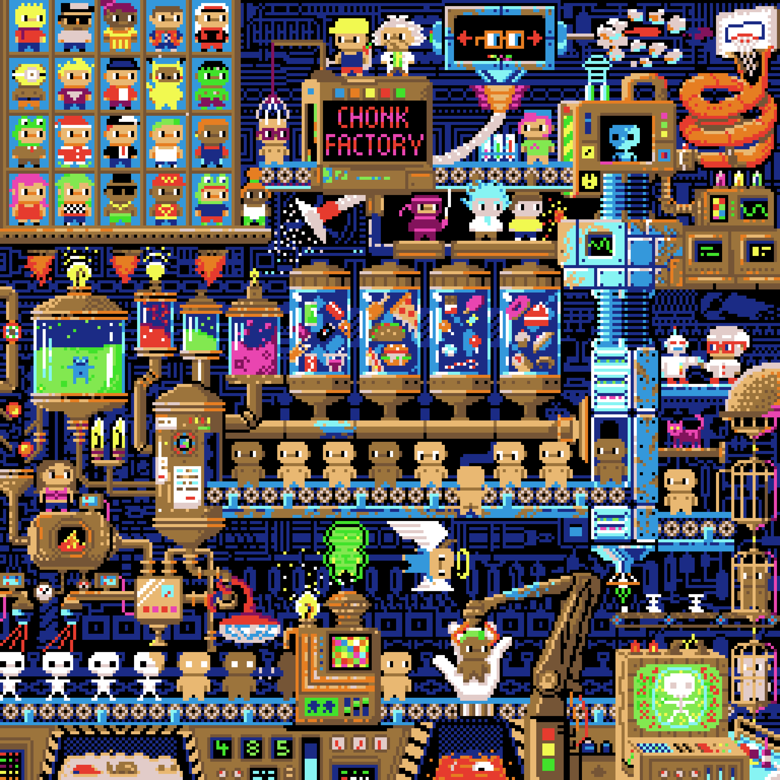 BasePaint Day #485: Build-A-Chonk