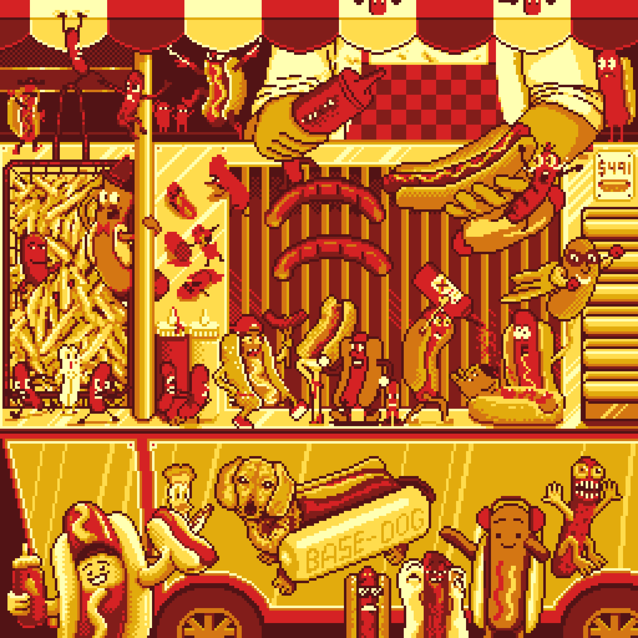 BasePaint Day #491: Hot Dog Cart