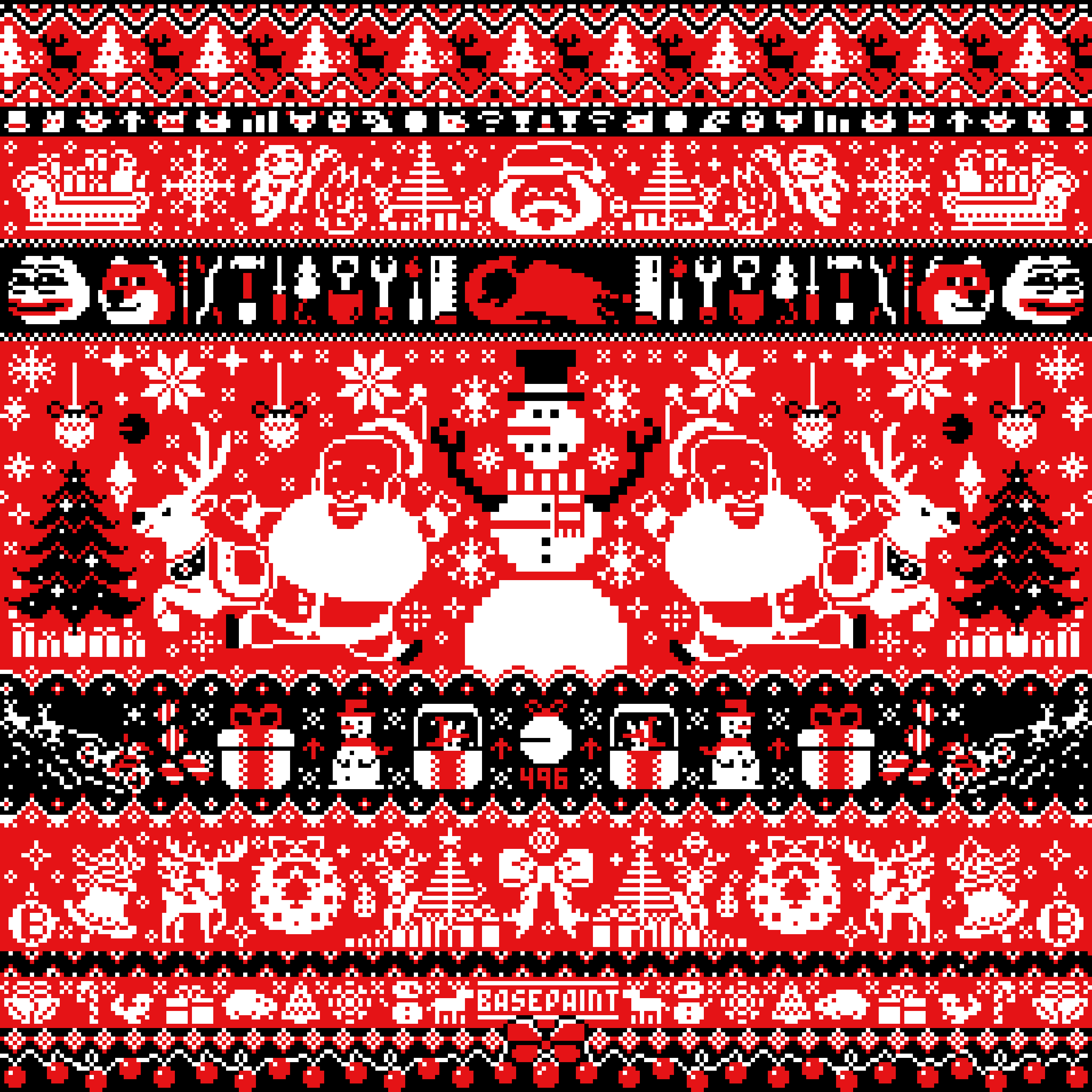 BasePaint Day #496: Ugly Based Christmas Sweater