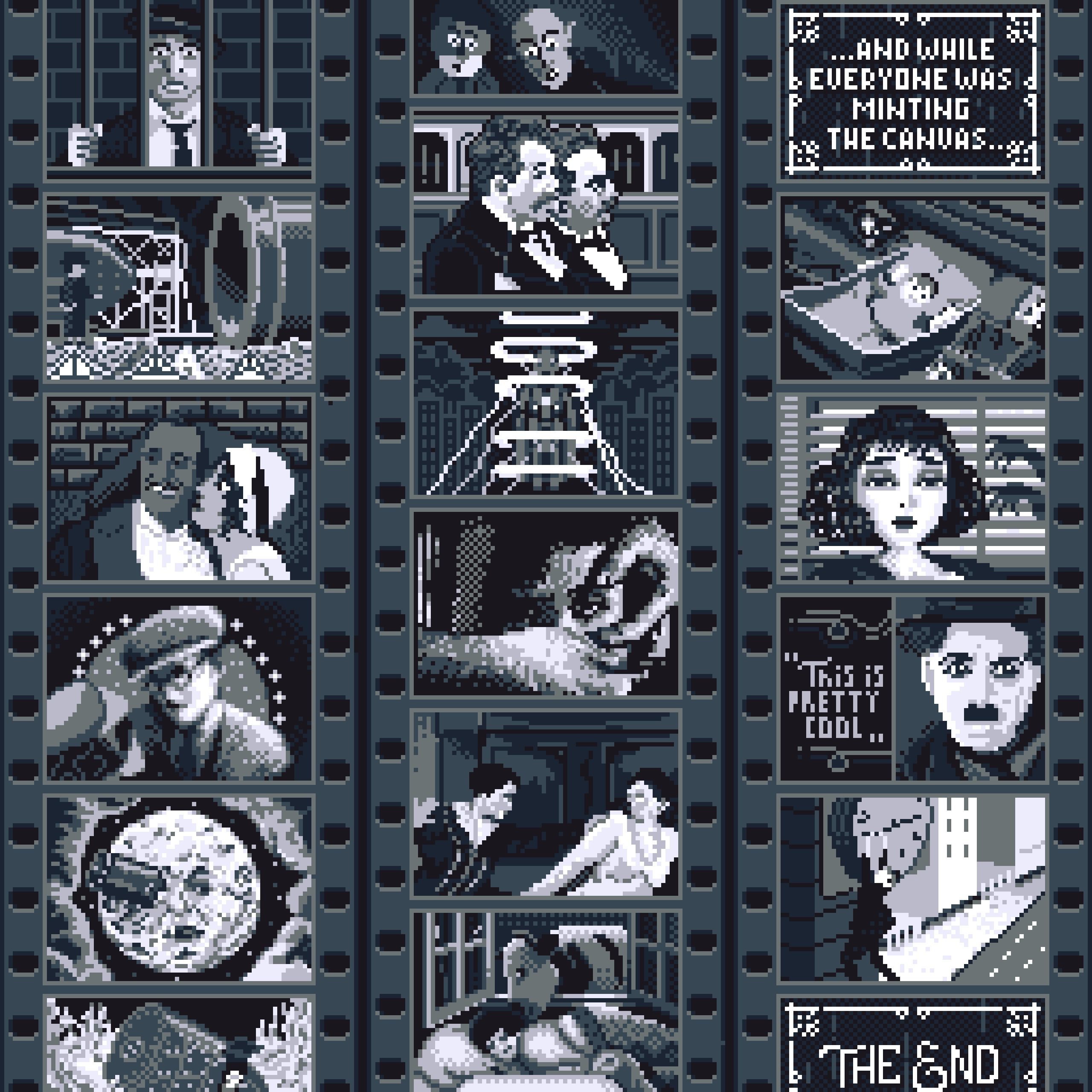 BasePaint Day #503: Silent Cinema