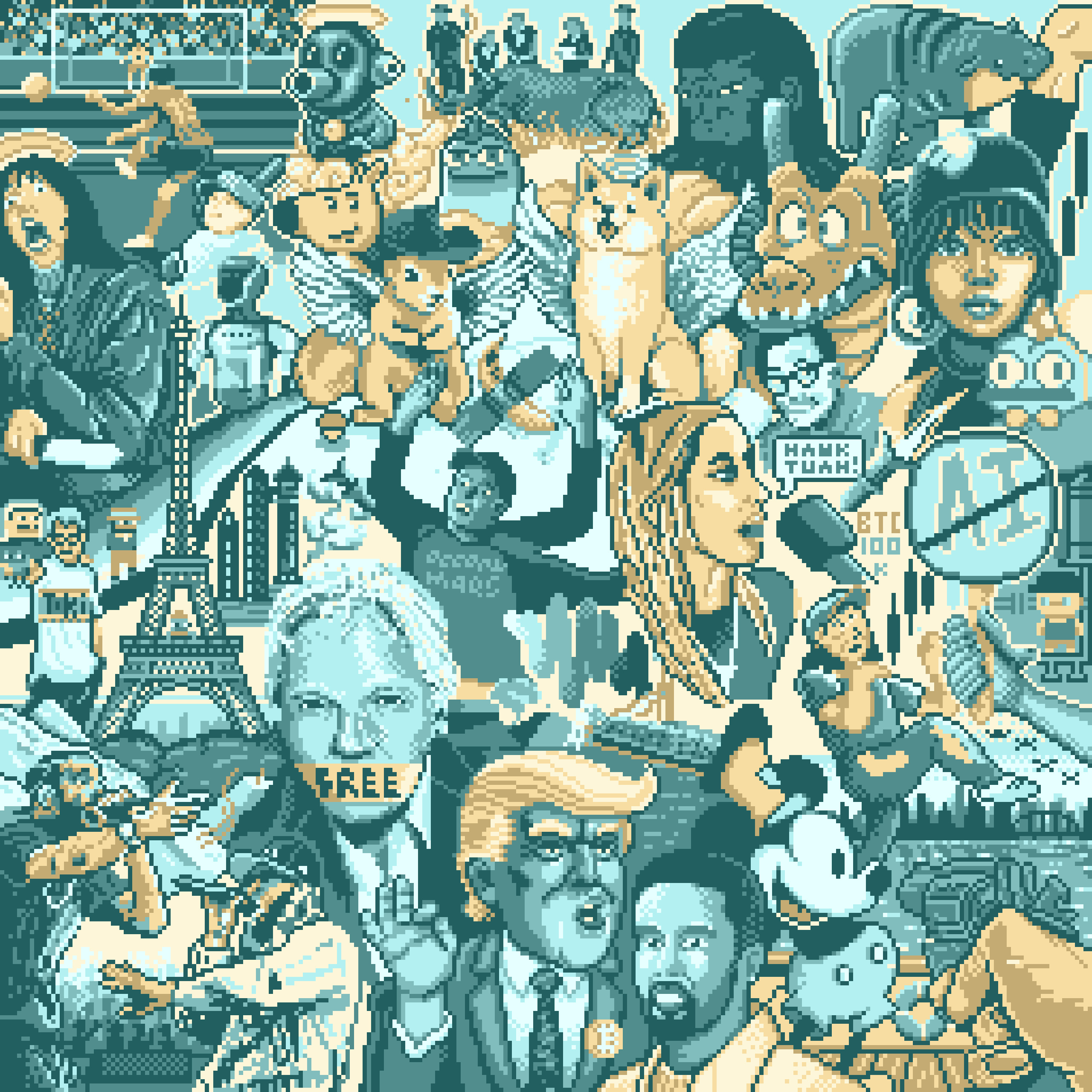 BasePaint Day #511: 2024 Year in Review