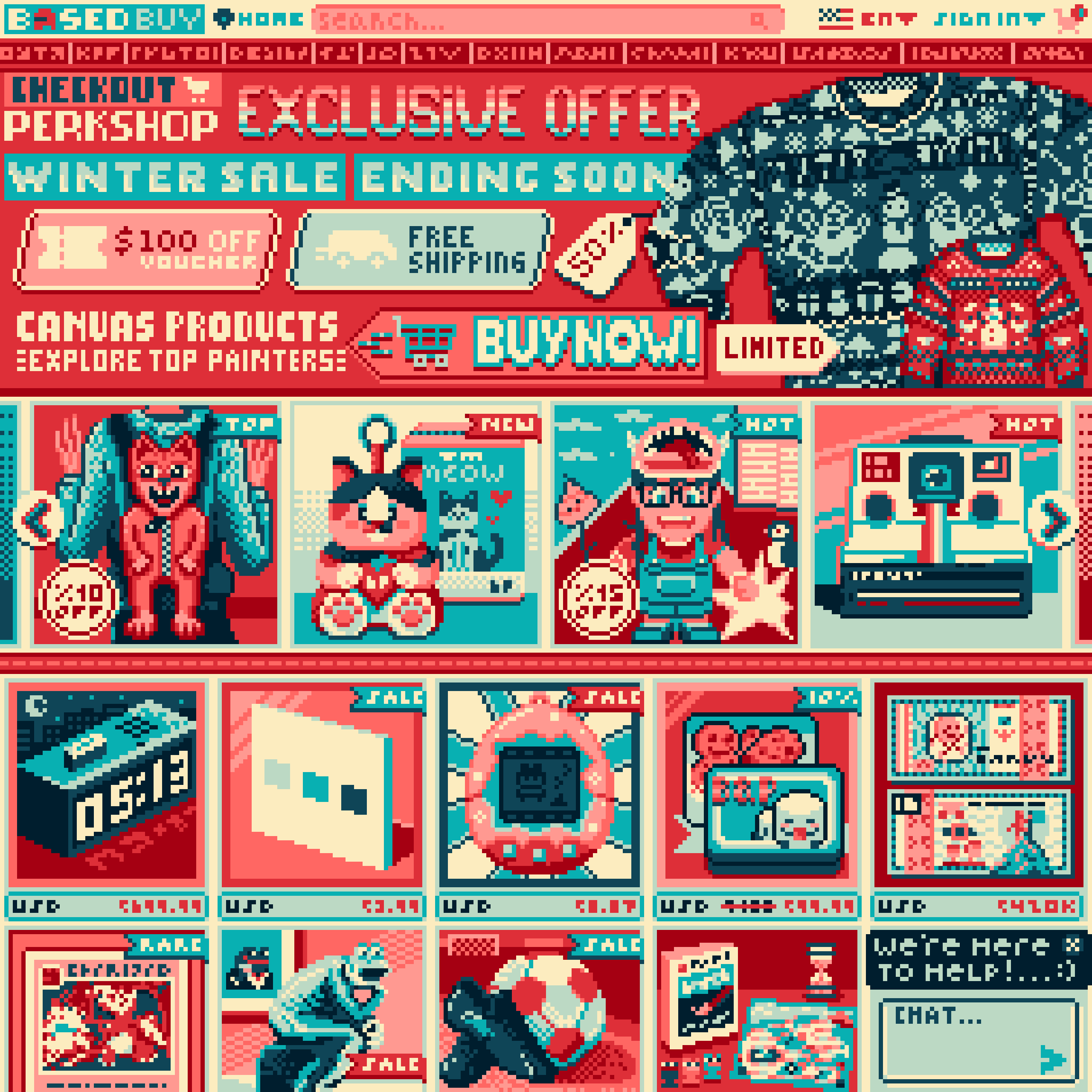 BasePaint Day #513: Online Shopping