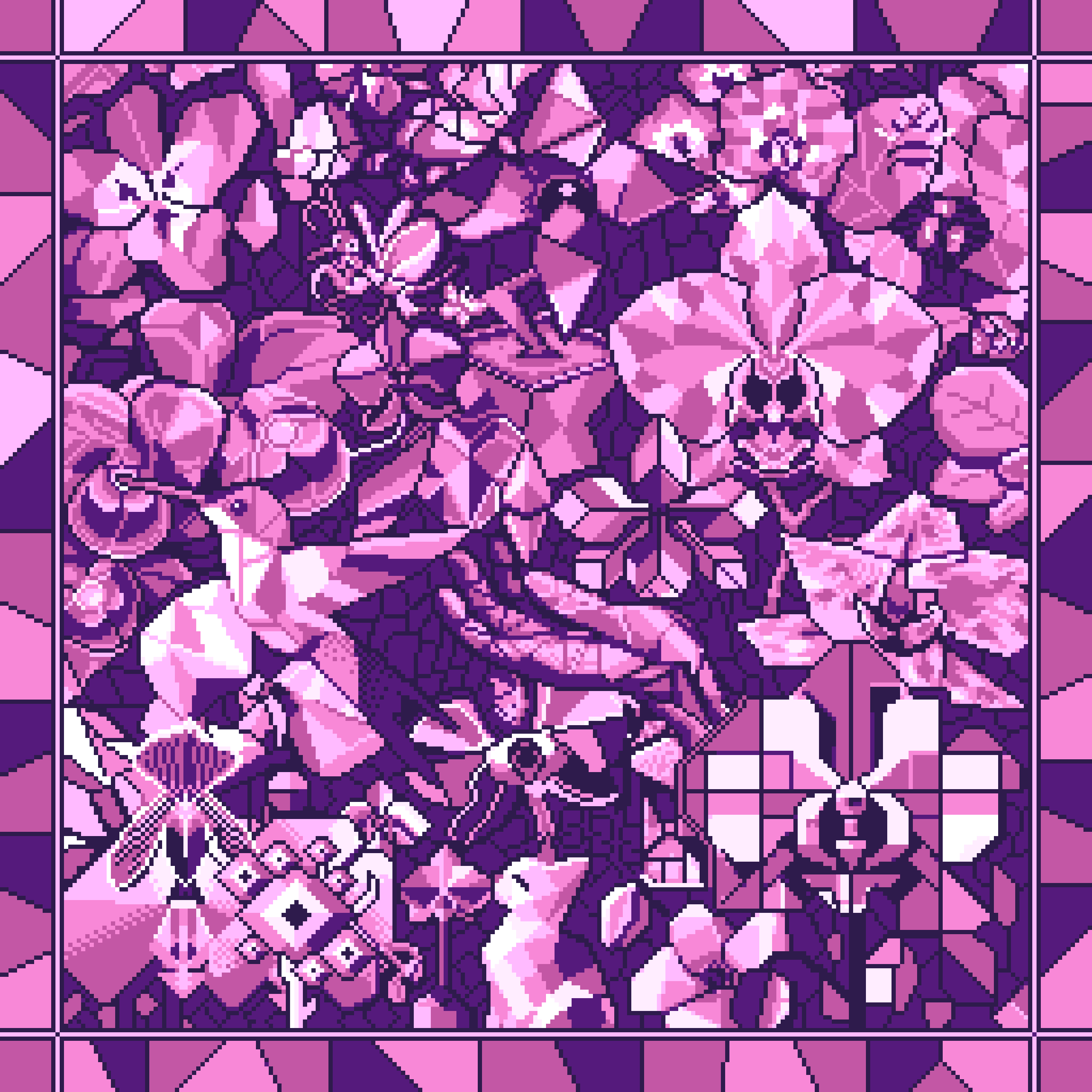 BasePaint Day #522: Cubism Orchids