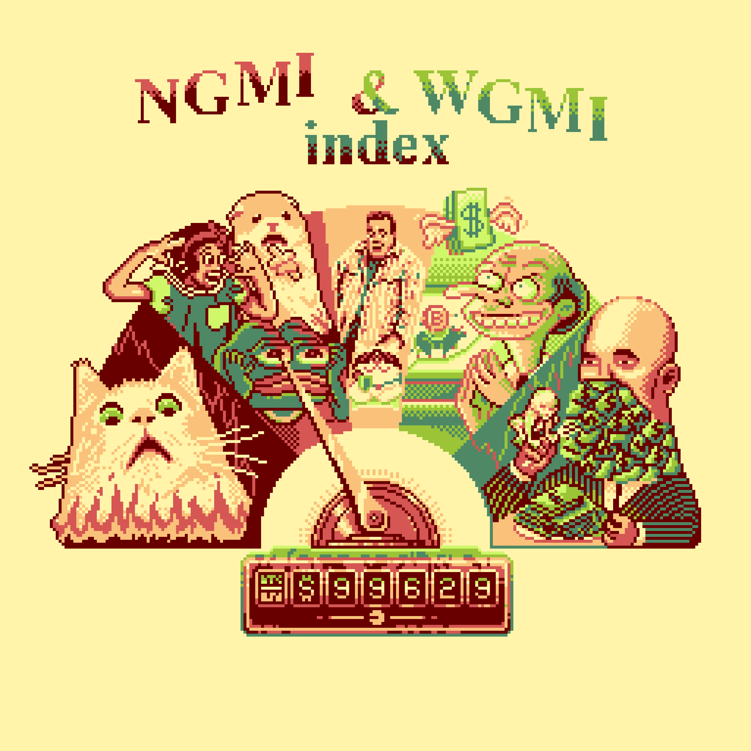 BasePaint Day #526: Fear & Greed Index