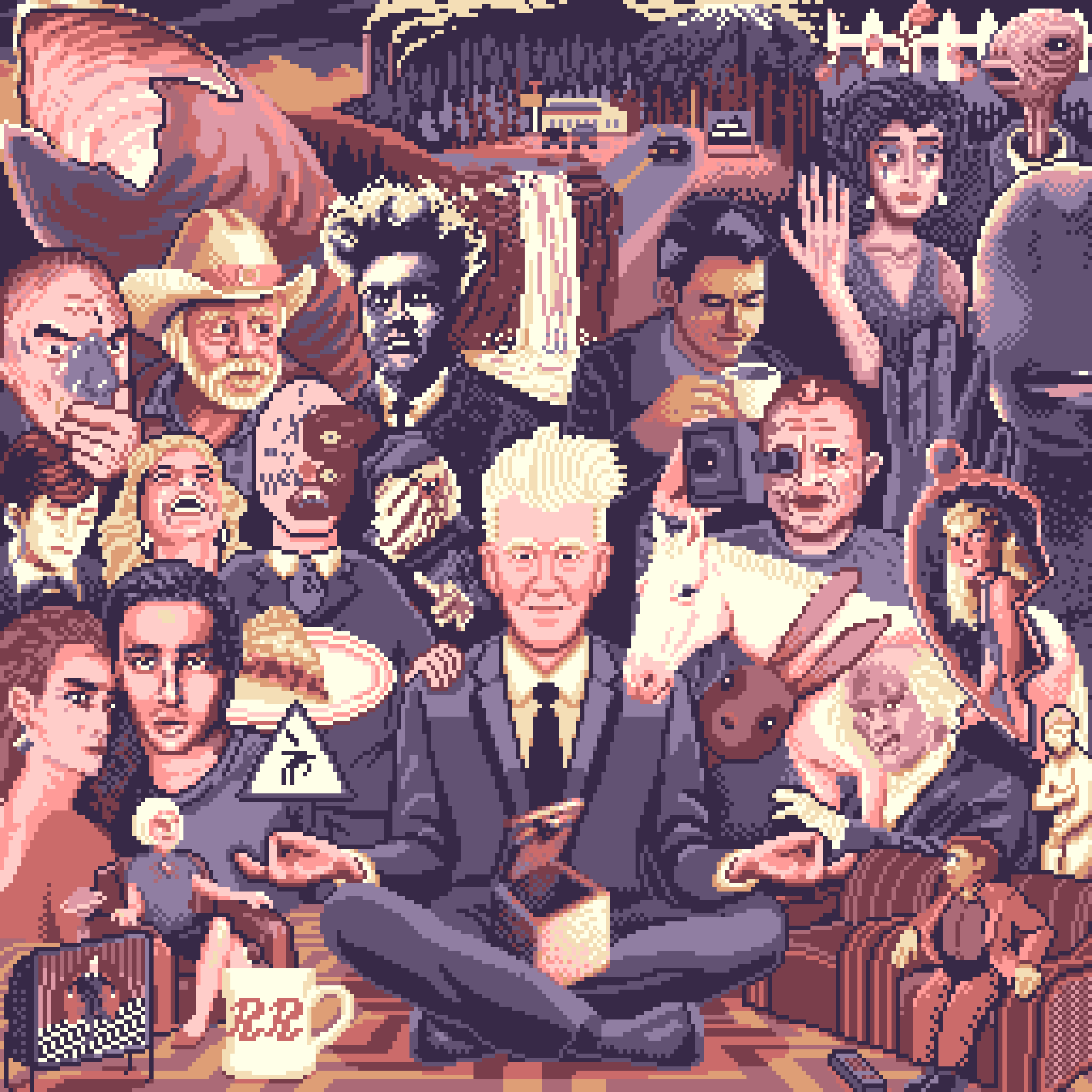 BasePaint Day #528: In Memory of David Lynch