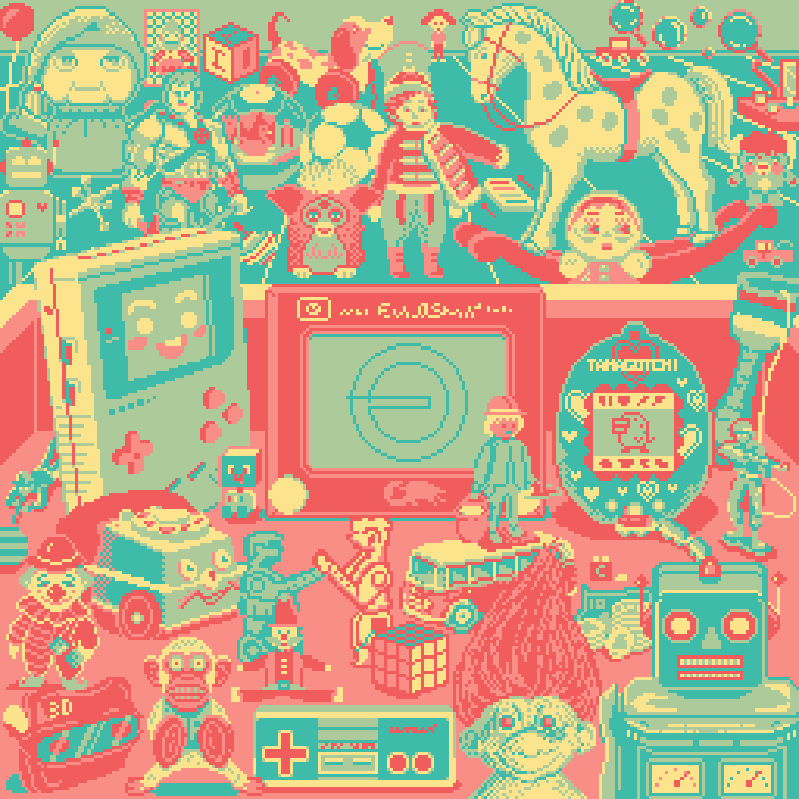 BasePaint Day #536: Vintage Toys