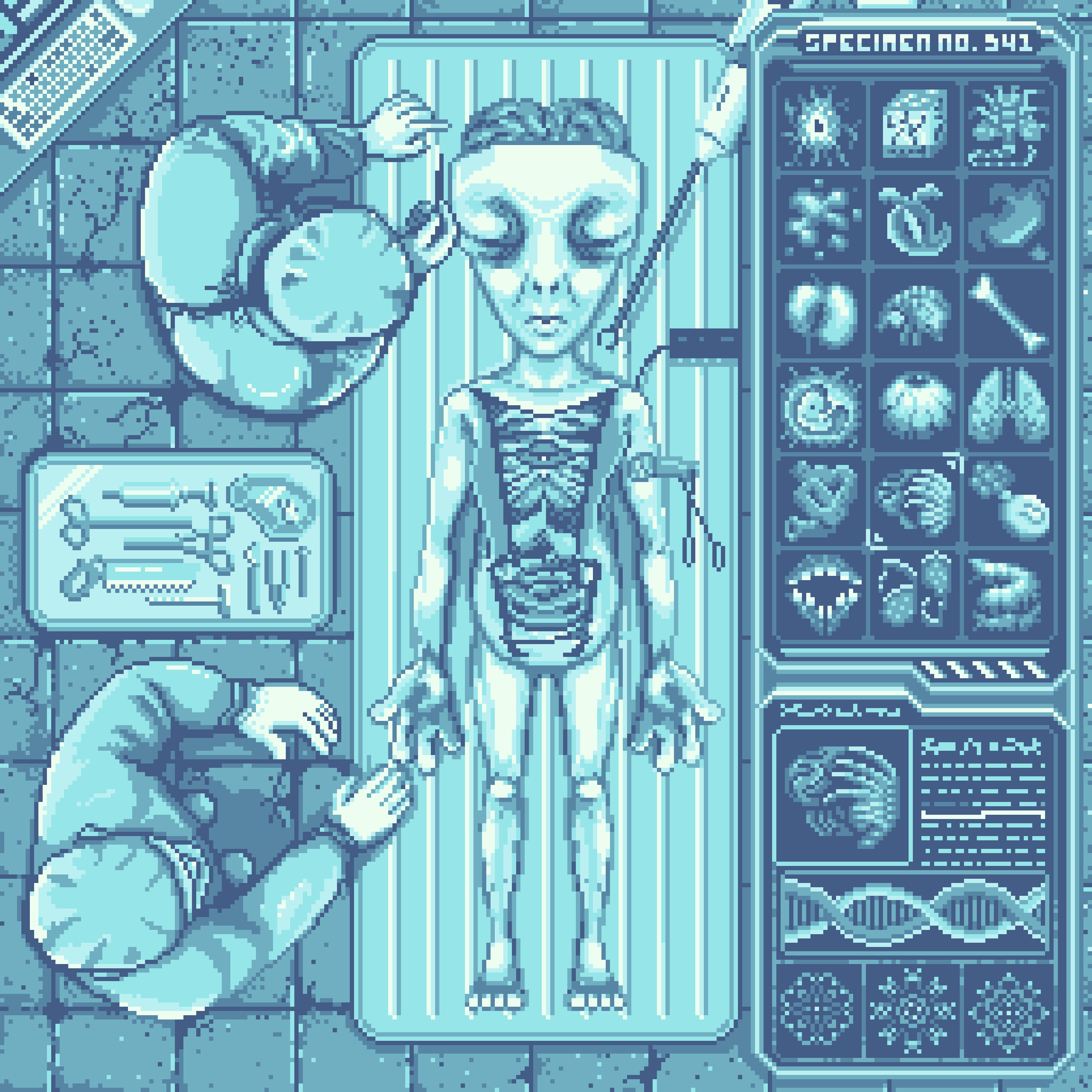 BasePaint Day #541: Alien Autopsy