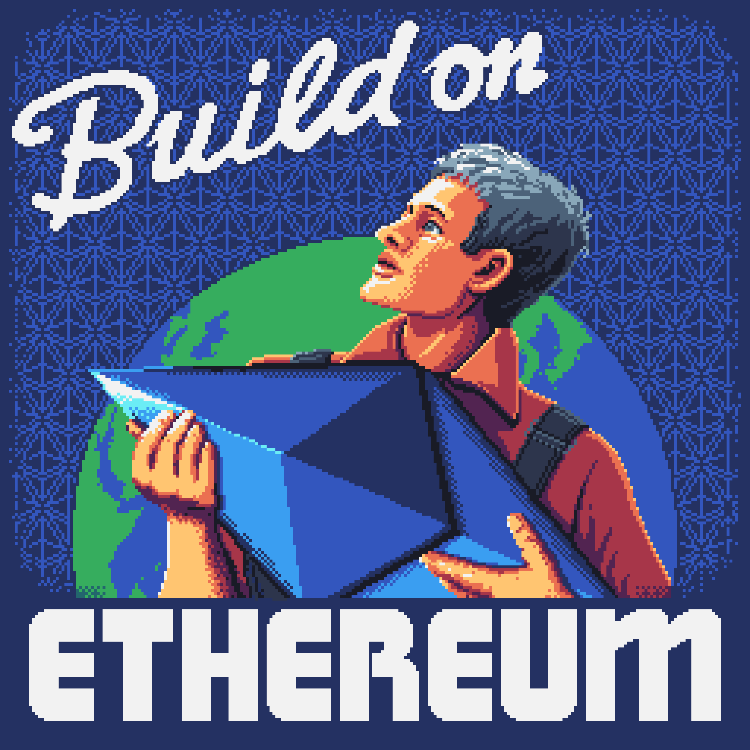 BasePaint Day #549: Build On Ethereum