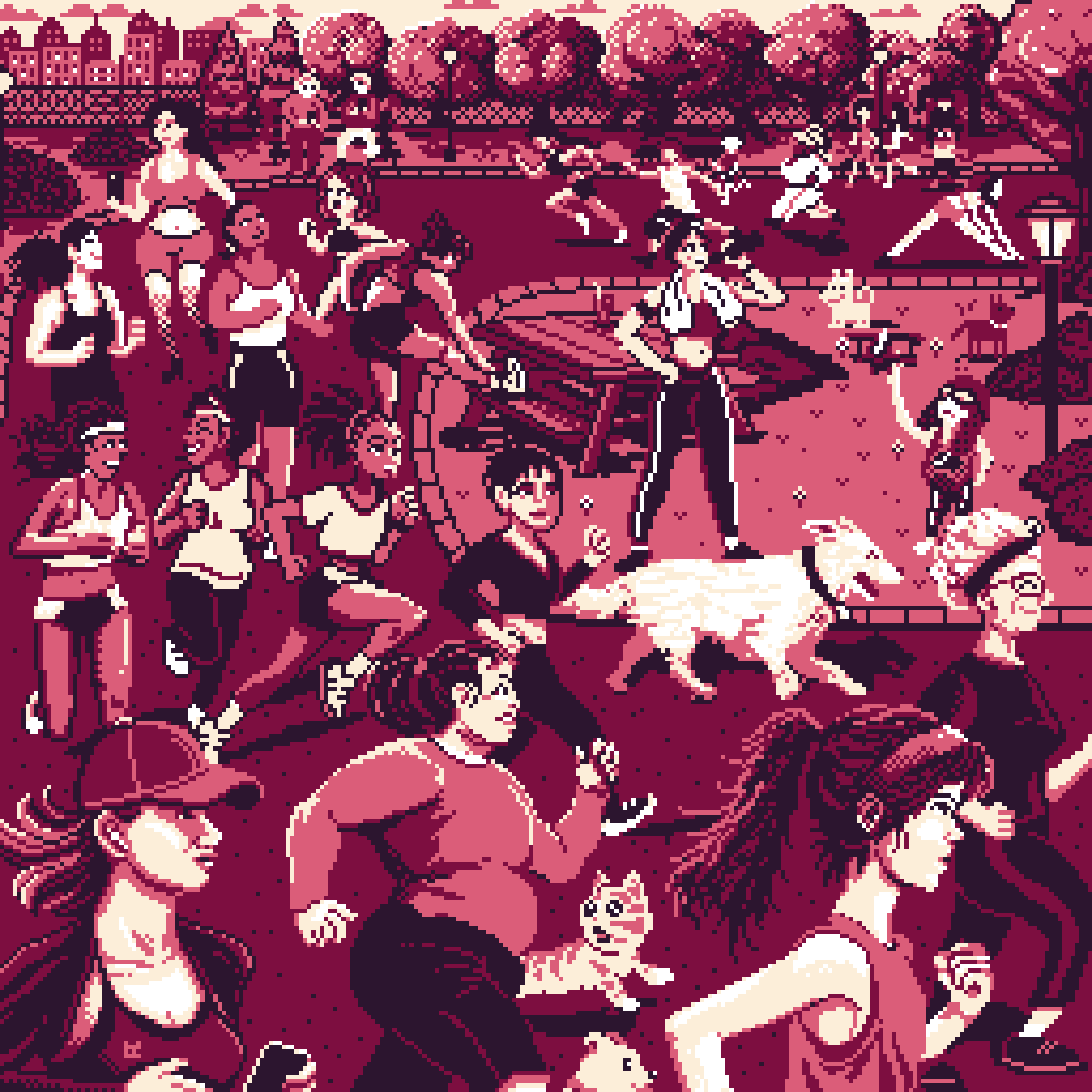 BasePaint Day #550: Out on a run with the girls