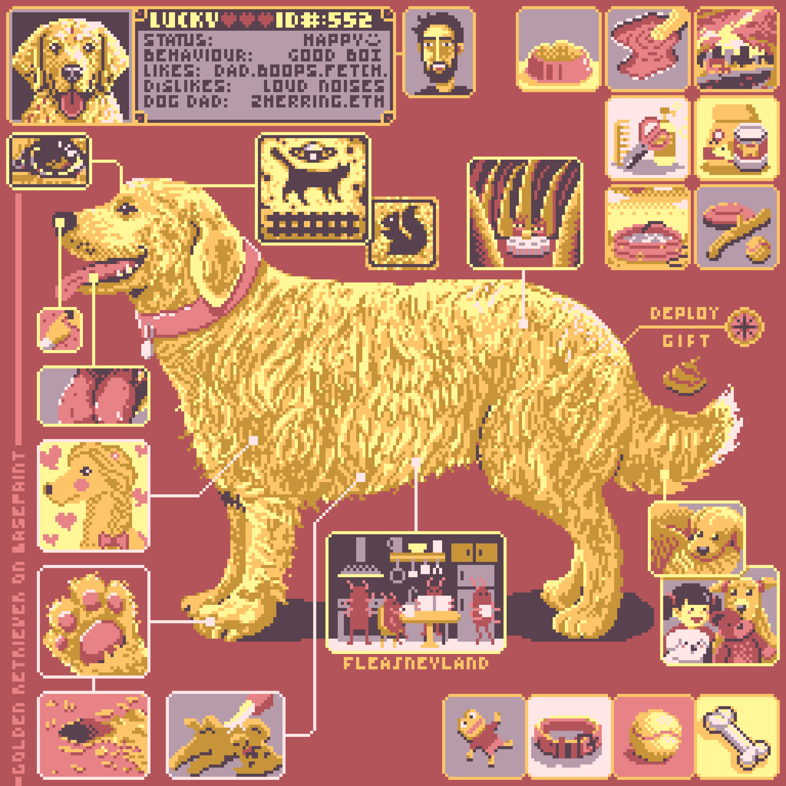BasePaint Day #552: Golden Retriever