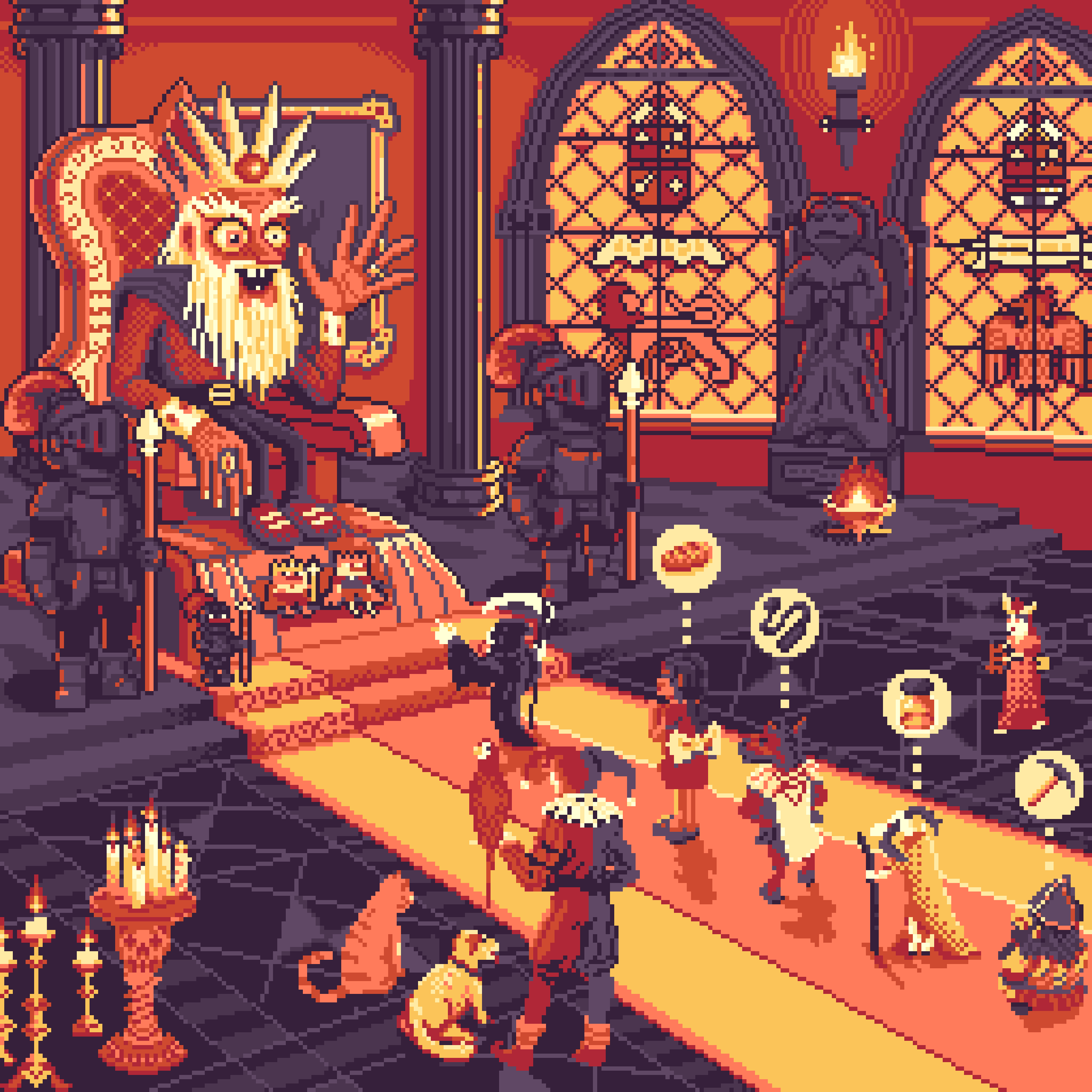 BasePaint Day #553: An Audience with the King