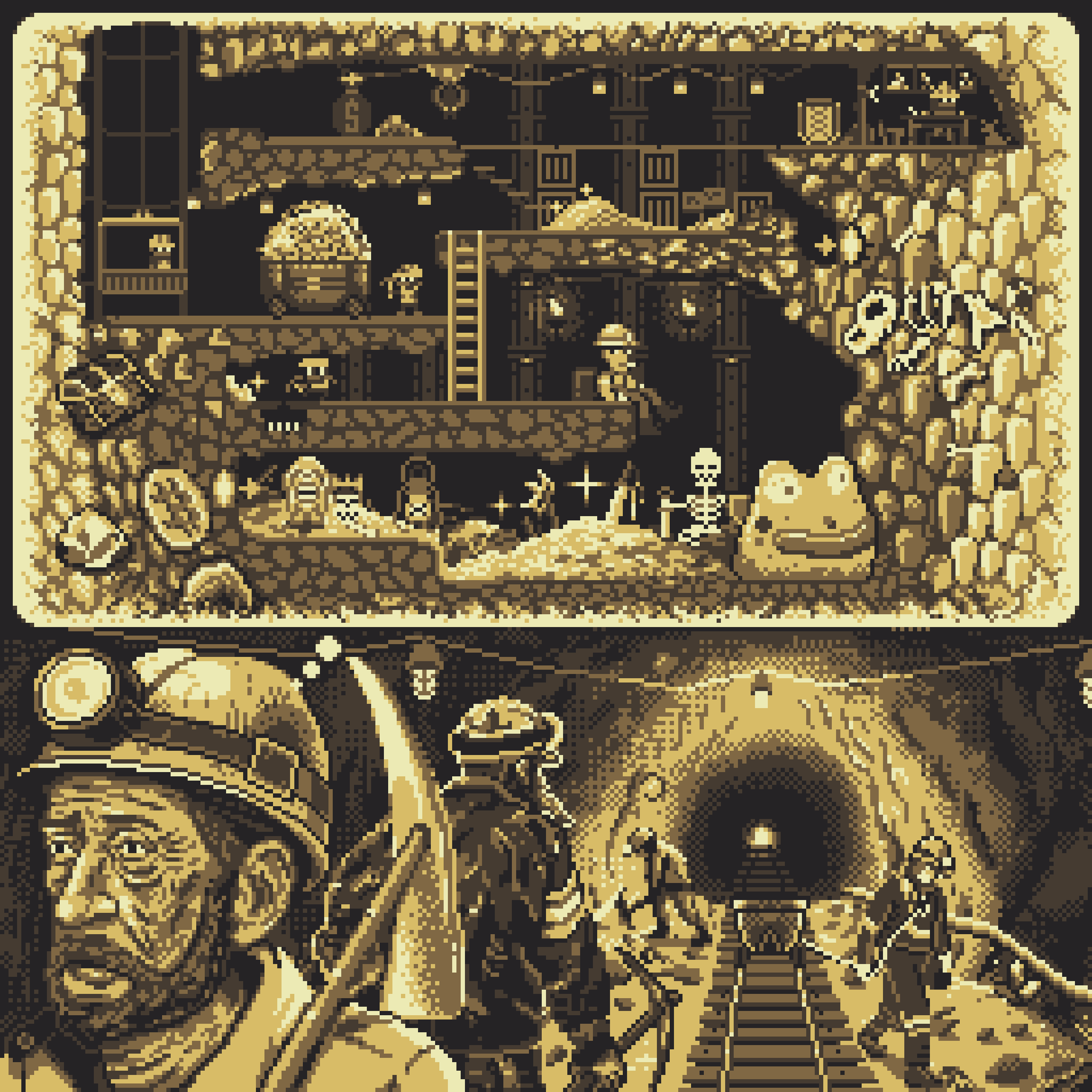 BasePaint Day #556: Gold Mining