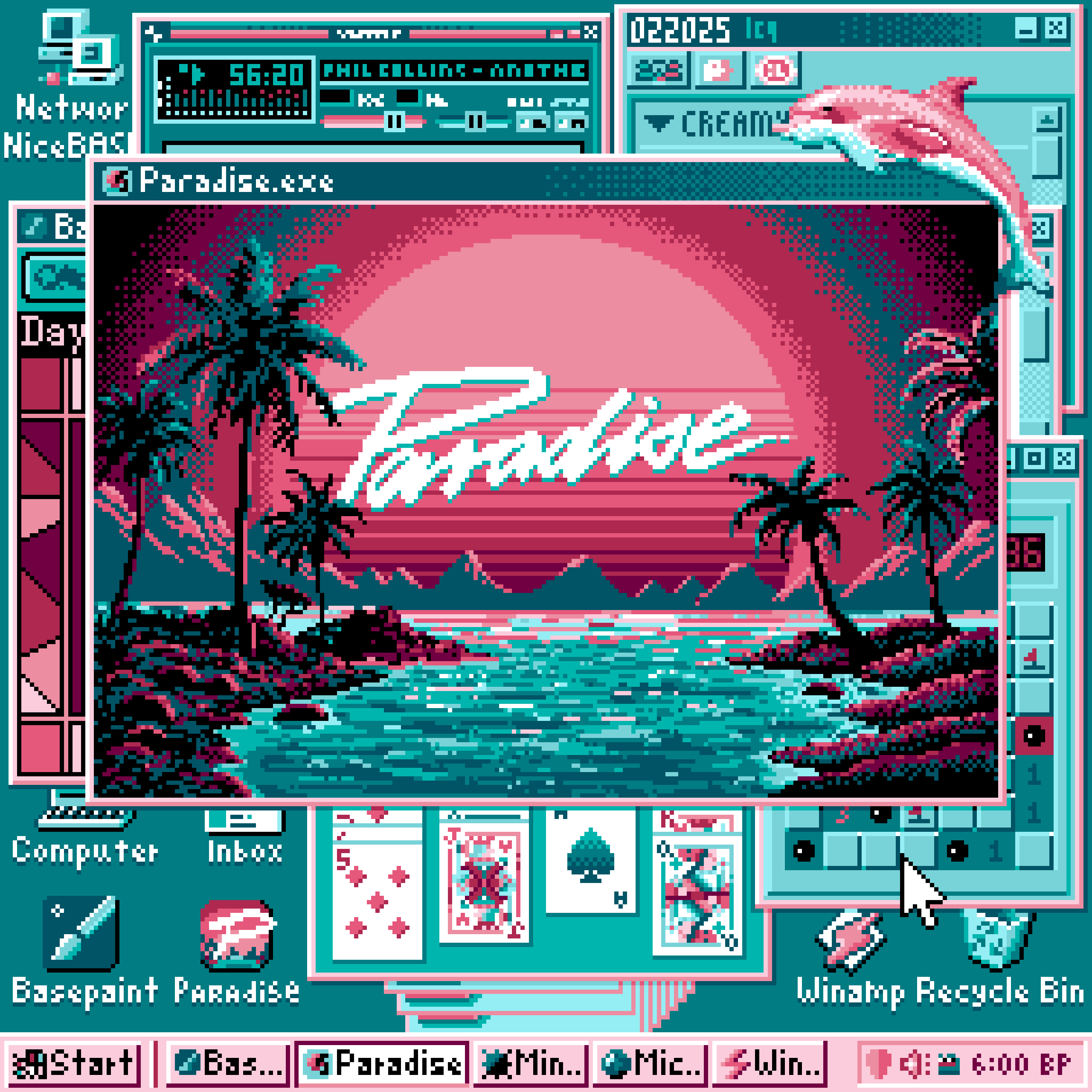 BasePaint Day #562: paradise.exe