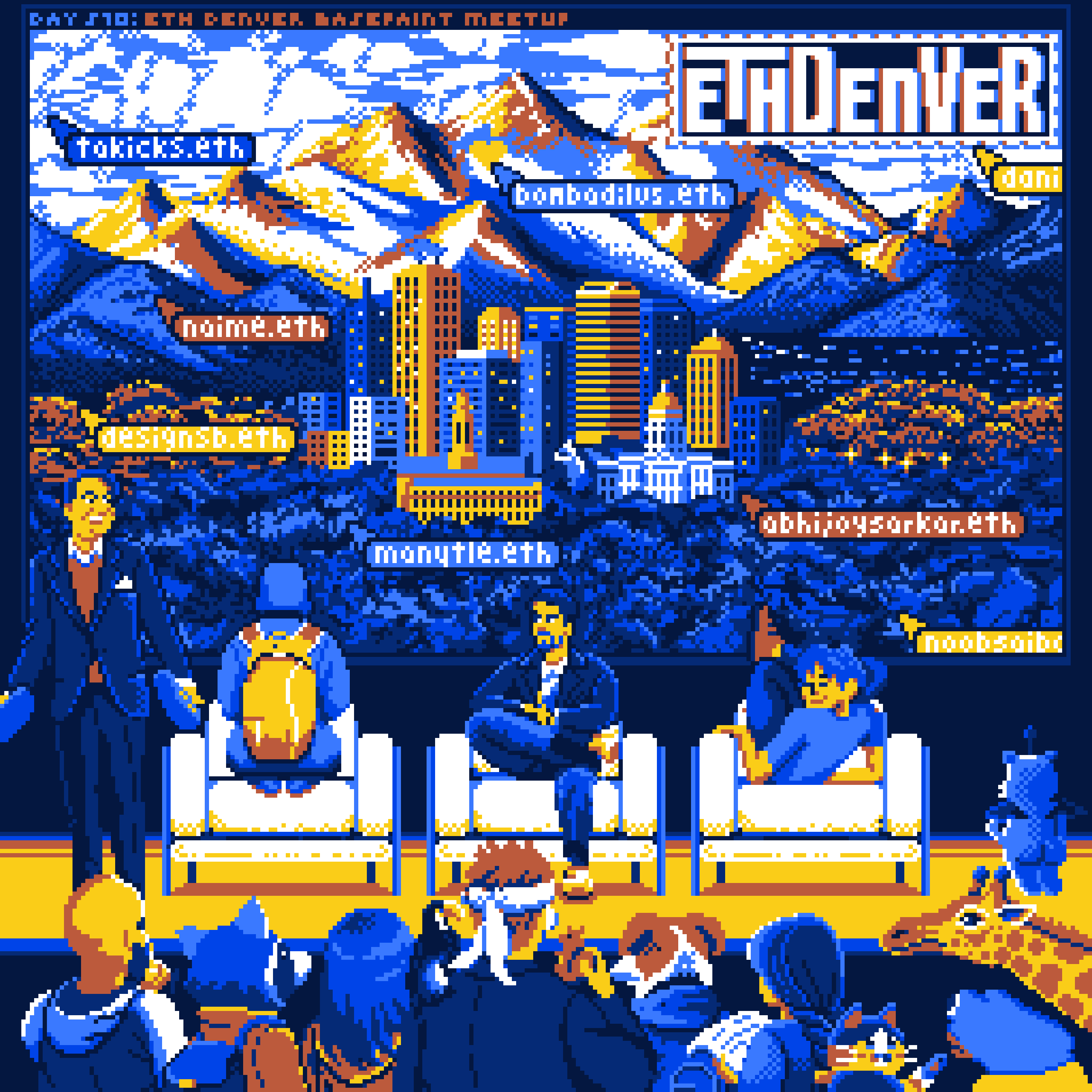 BasePaint Day #570: ETH Denver BasePaint Meetup