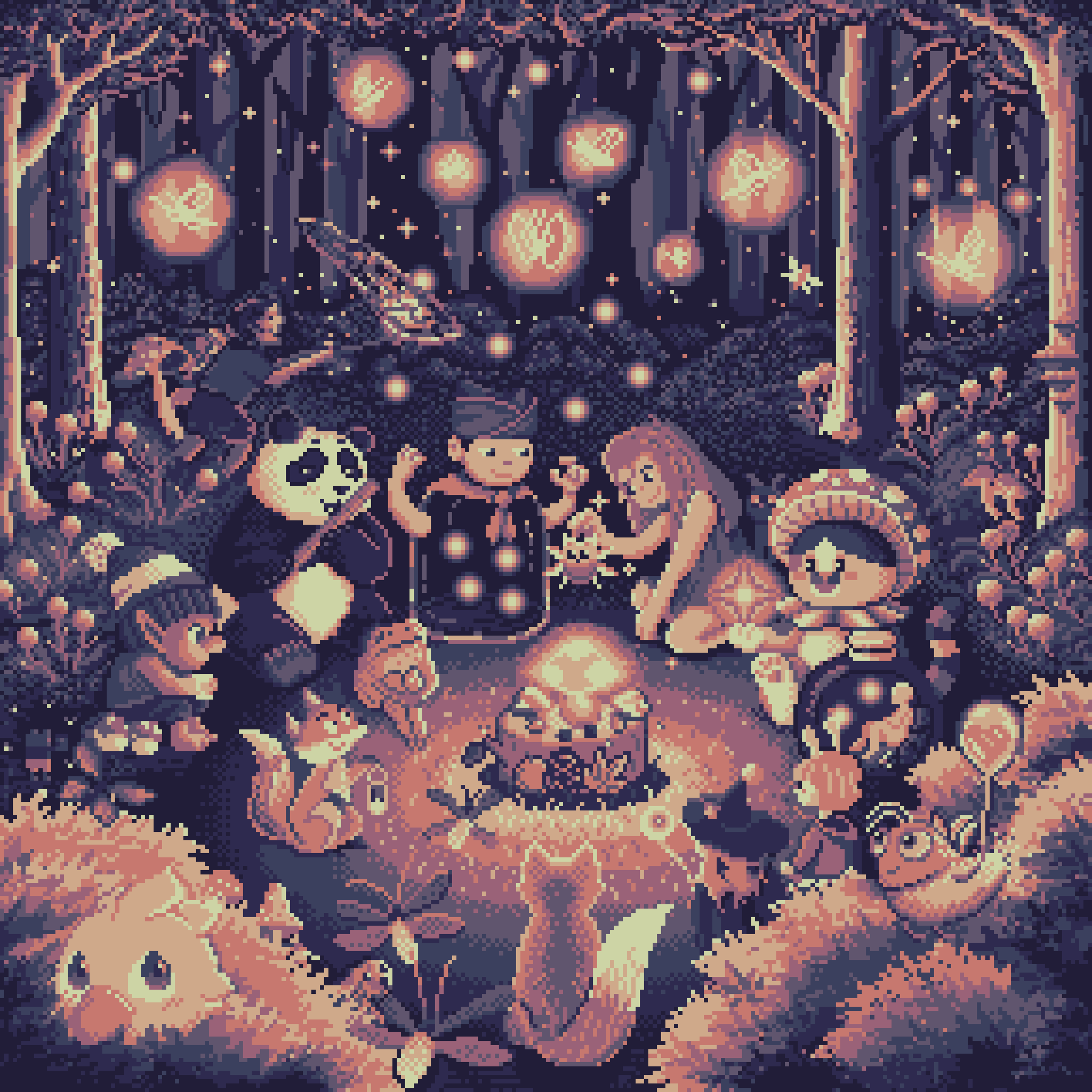 BasePaint Day #573: Firefly Night