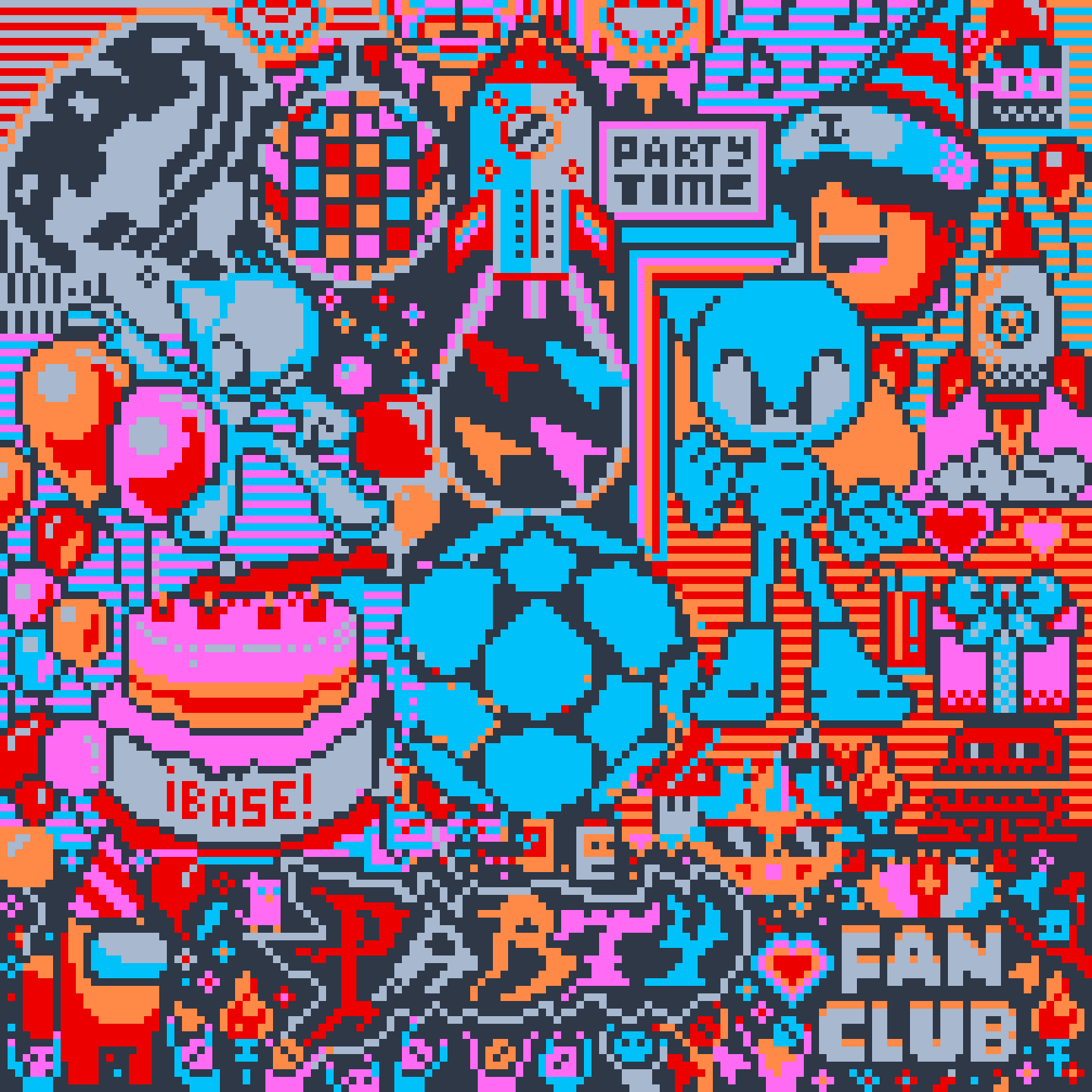 BasePaint Day #58: PartyDAO Launch Party