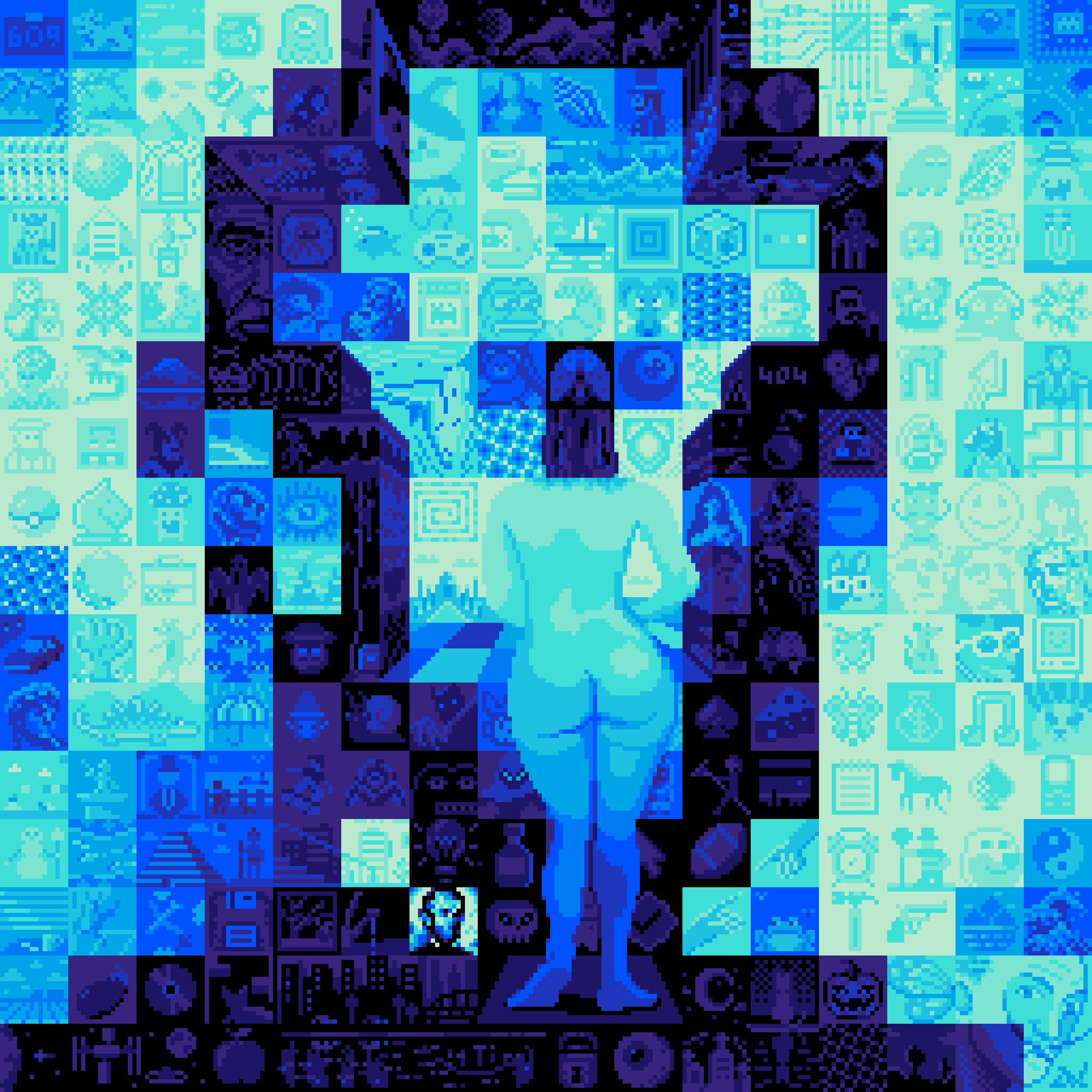 BasePaint Day #609: Lincoln in BasePaintVision