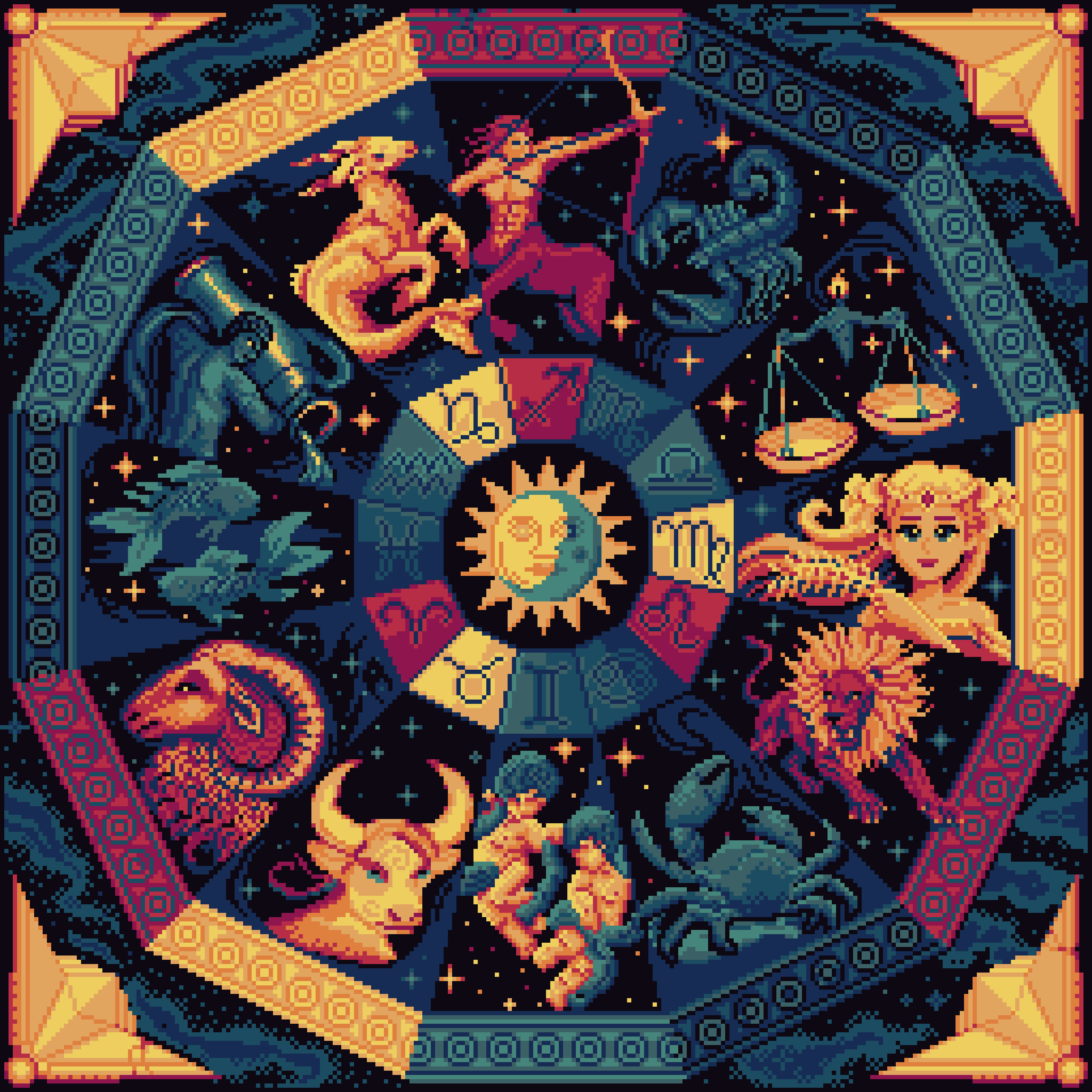 BasePaint Day #620: Zodiac