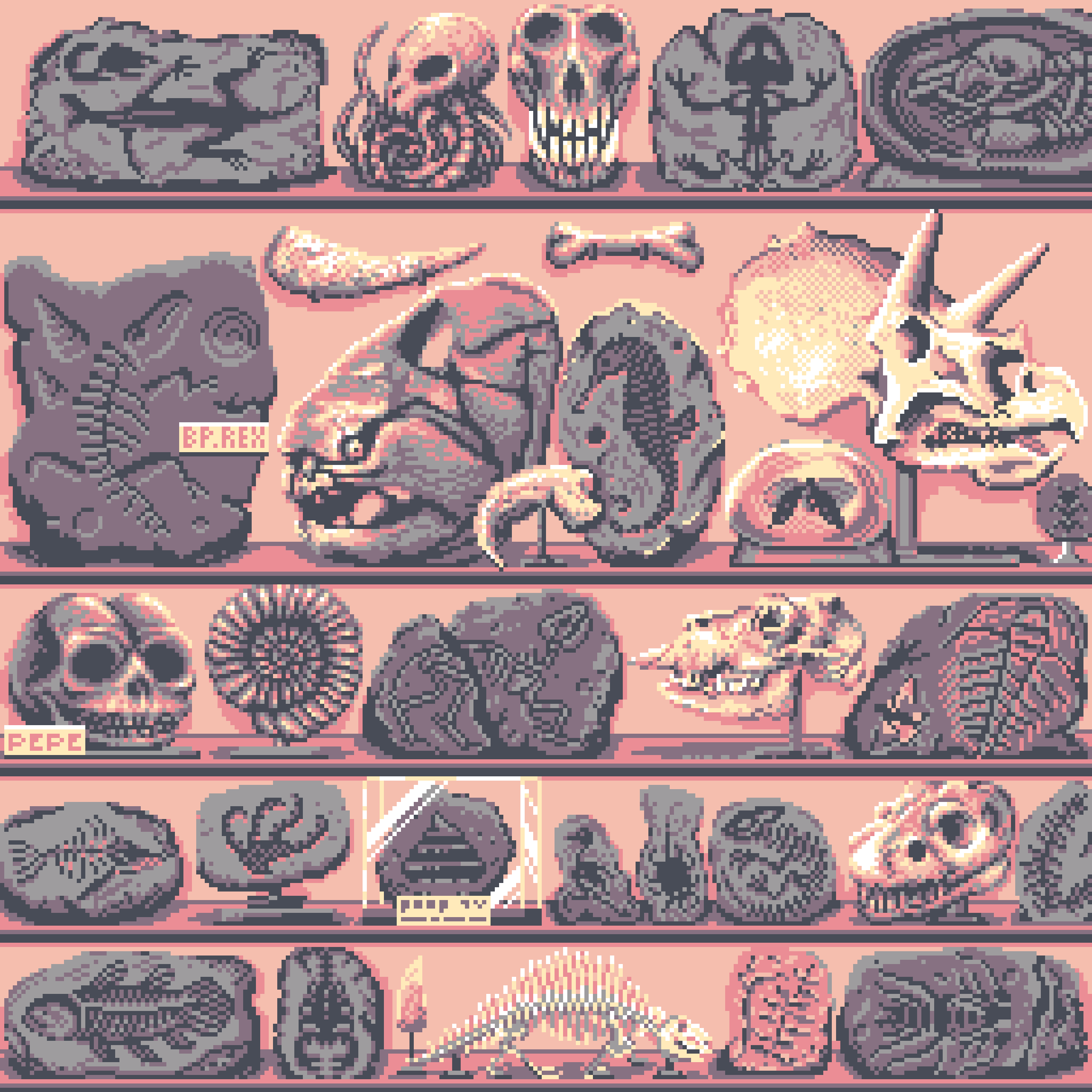 BasePaint Day #622: Fossils