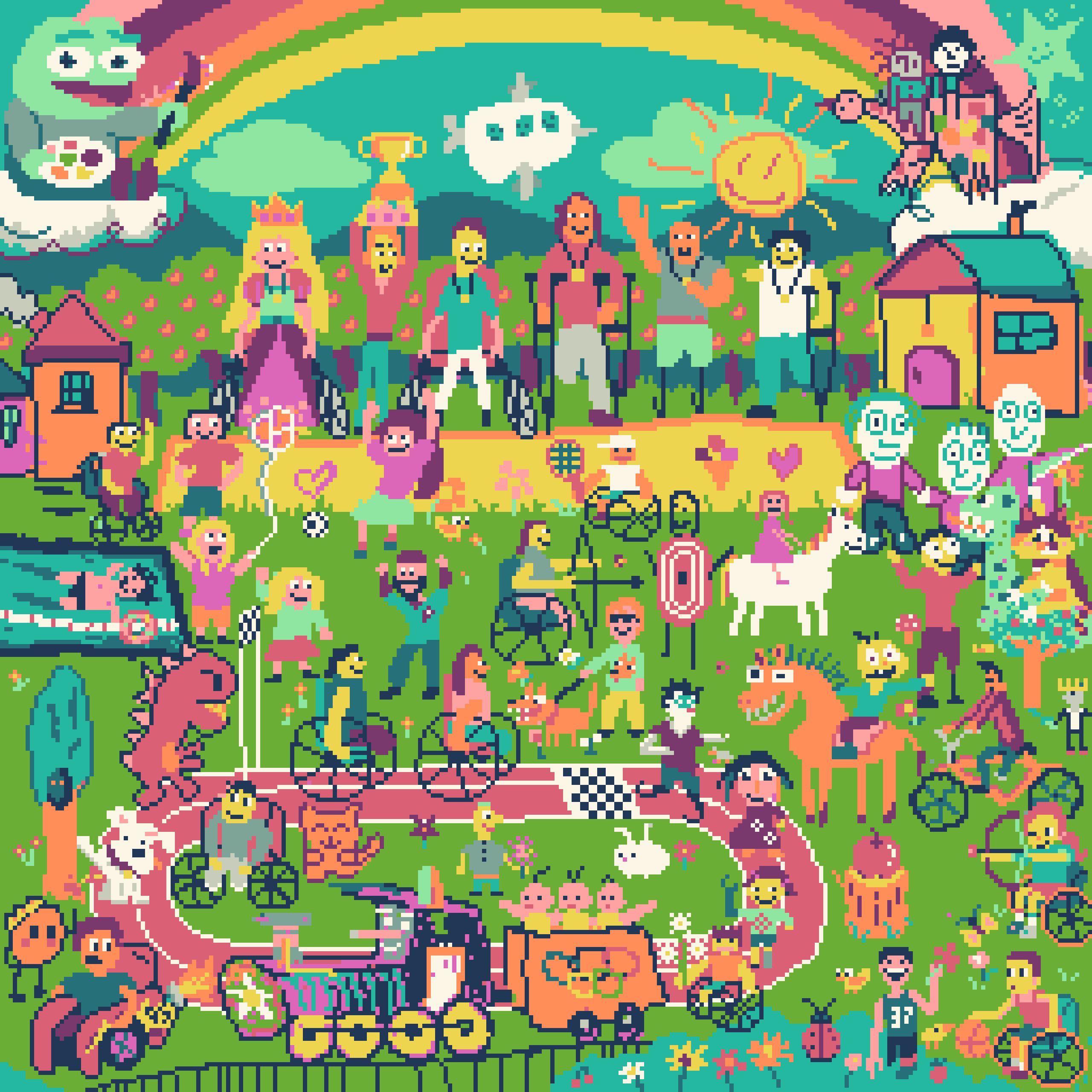 BasePaint Day #629: Little Hands, Big Ideas