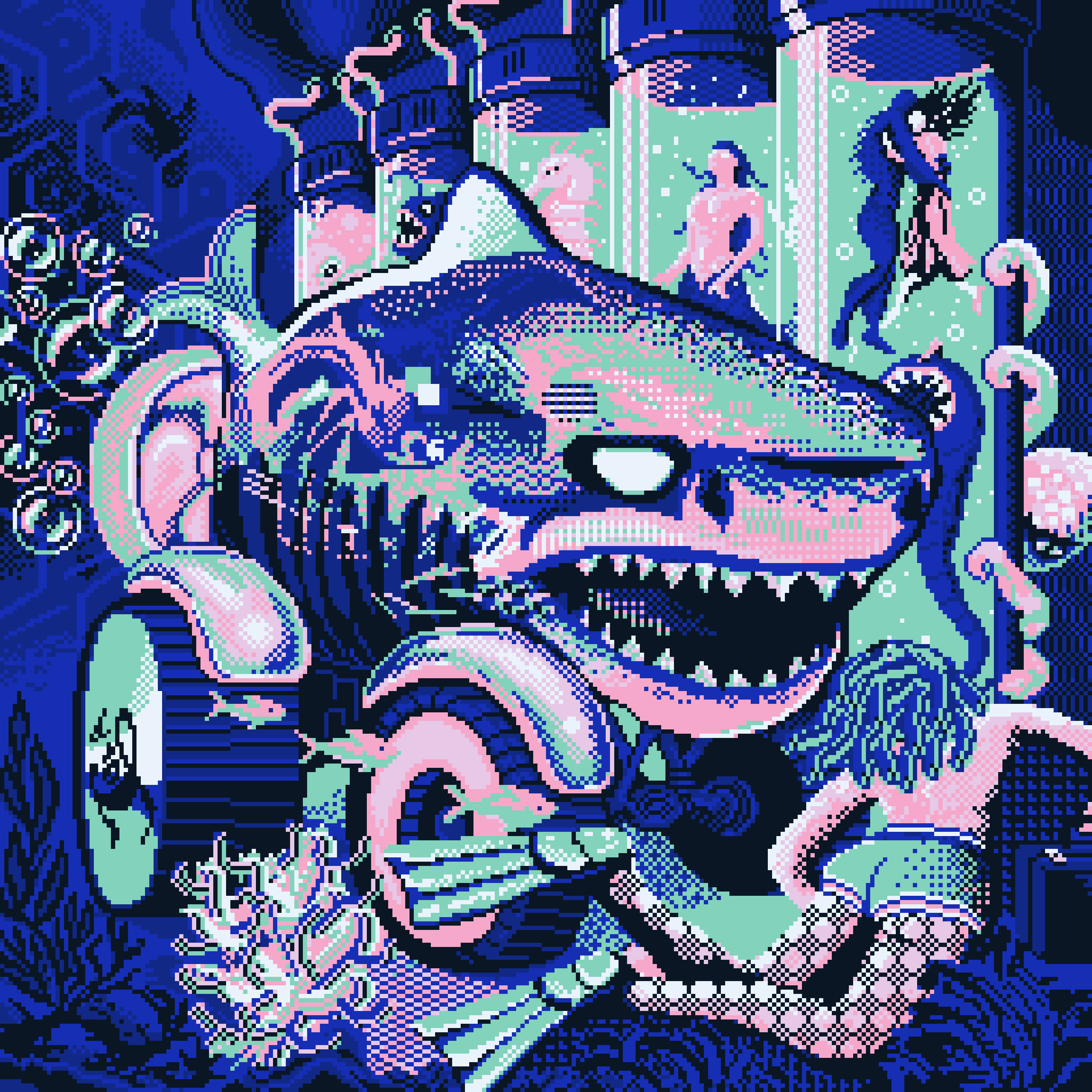 BasePaint Day #657: Hidden Waters