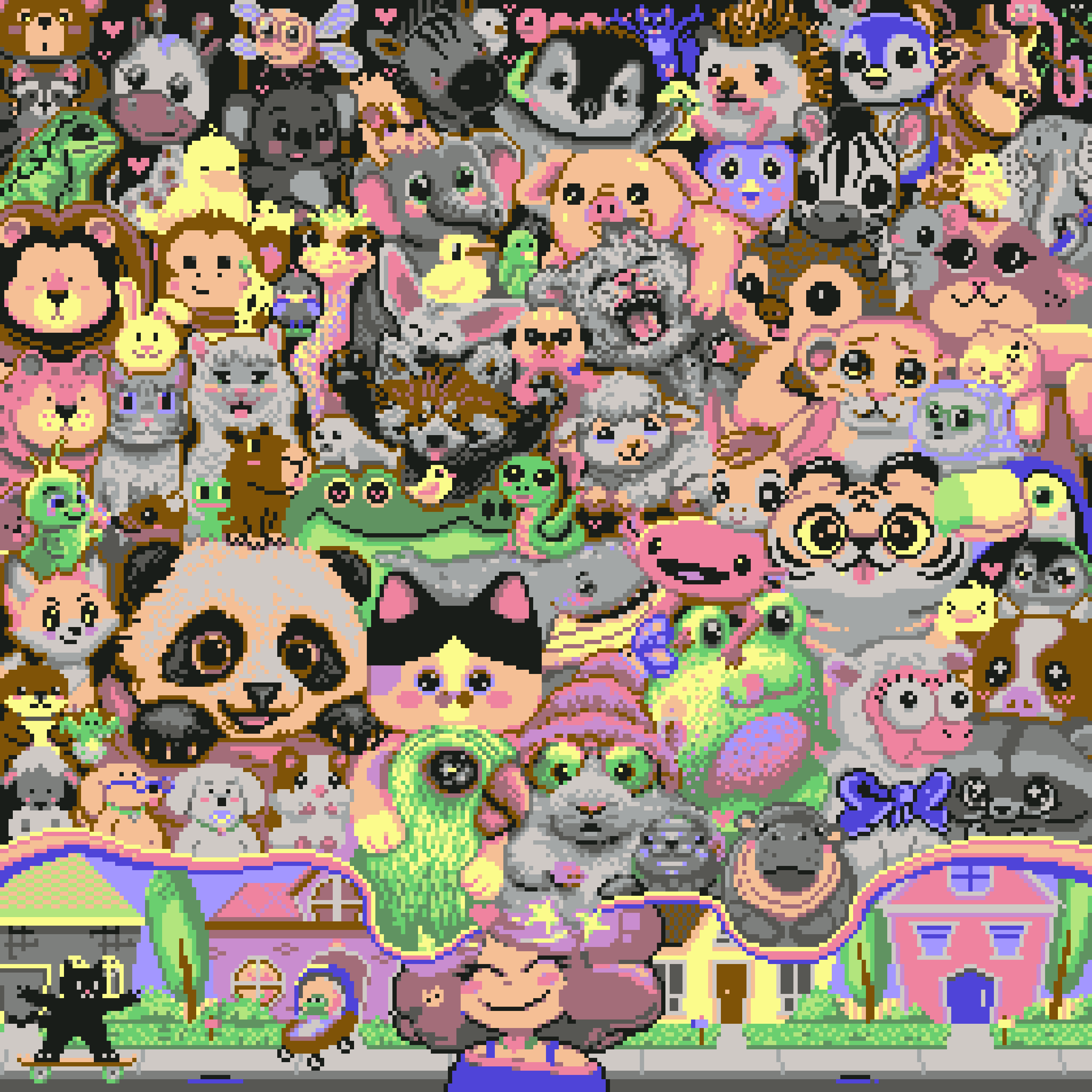 BasePaint Day #663: Cute Baby Animals