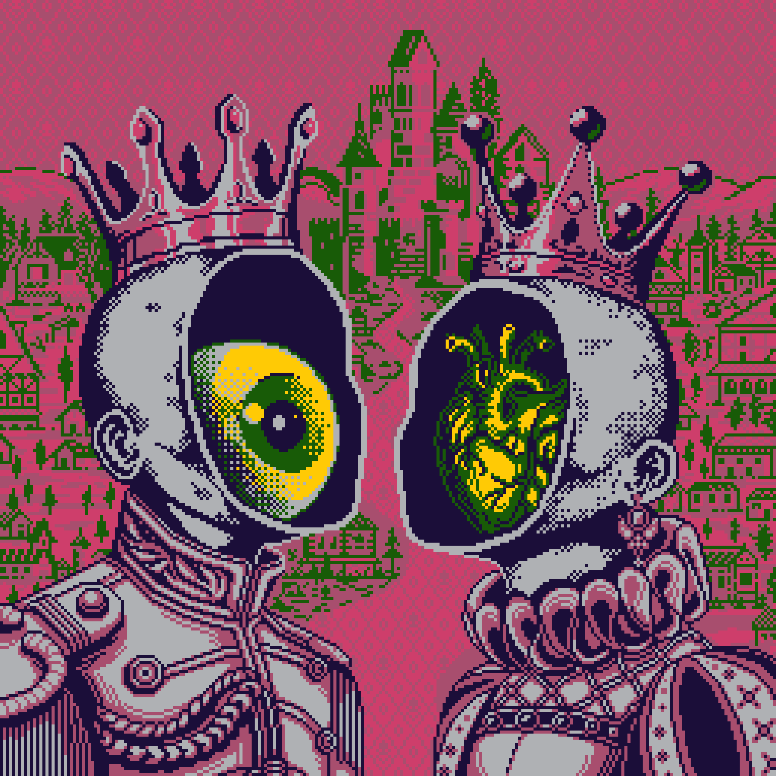 BasePaint Day #664: The King and The Queen