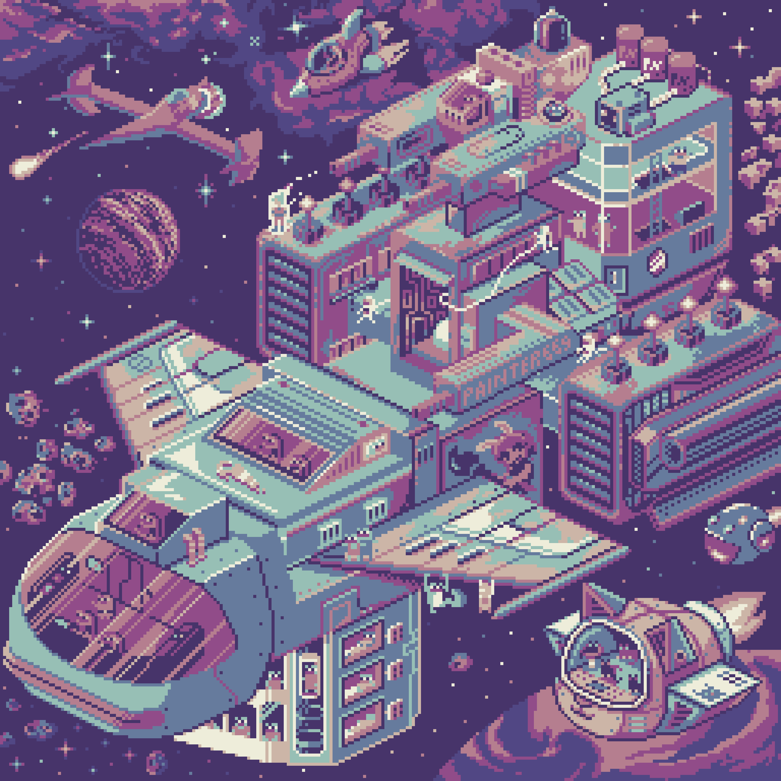 BasePaint Day #669: Our Wicked Sweet Star Cruiser