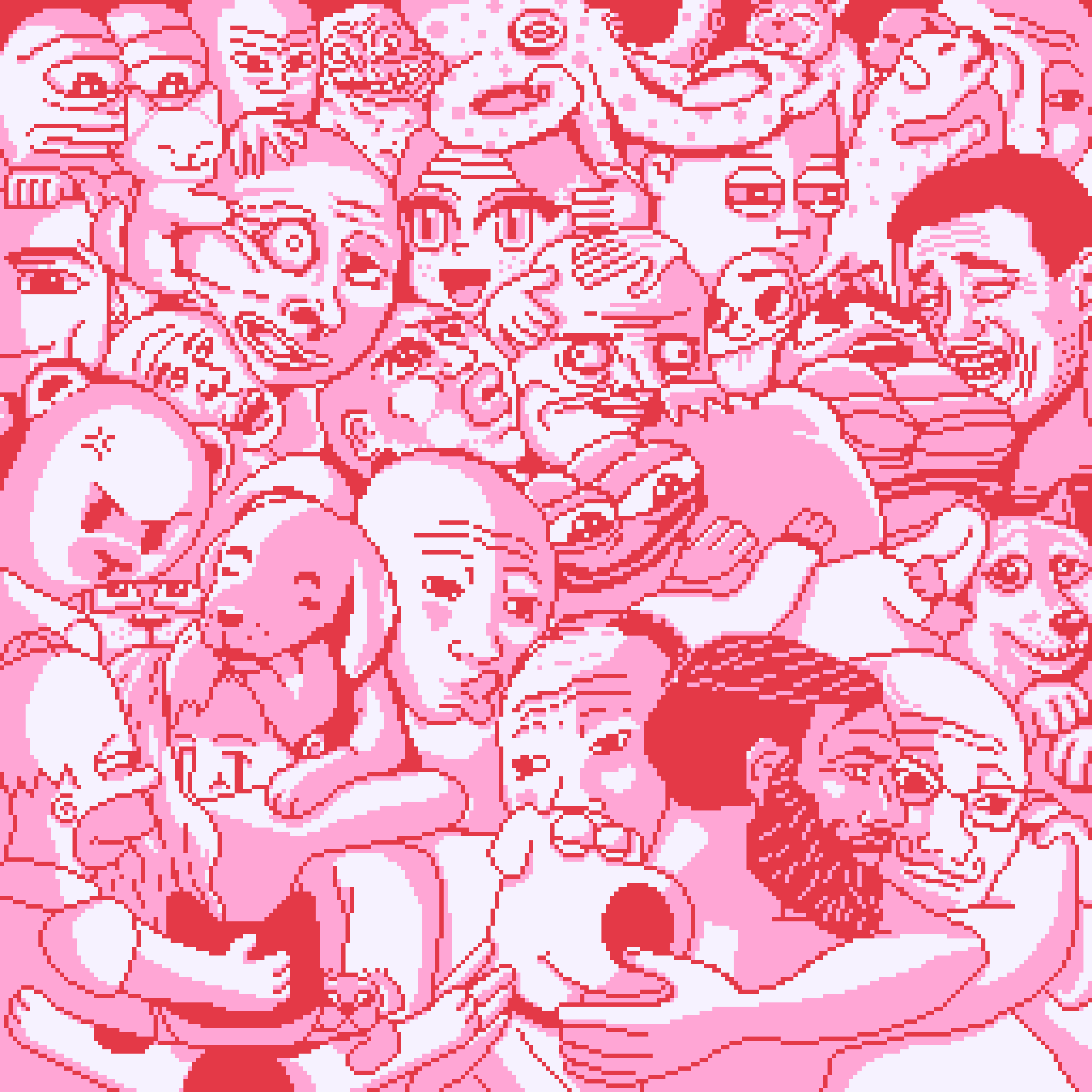 BasePaint Day #674: Bodies Hugging