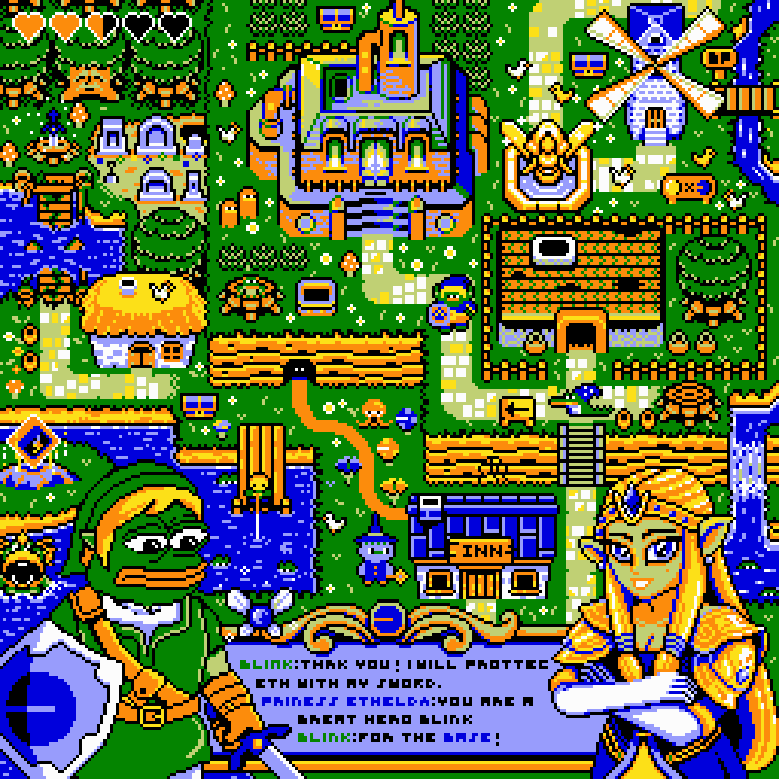 BasePaint Day #677: Based Zelda