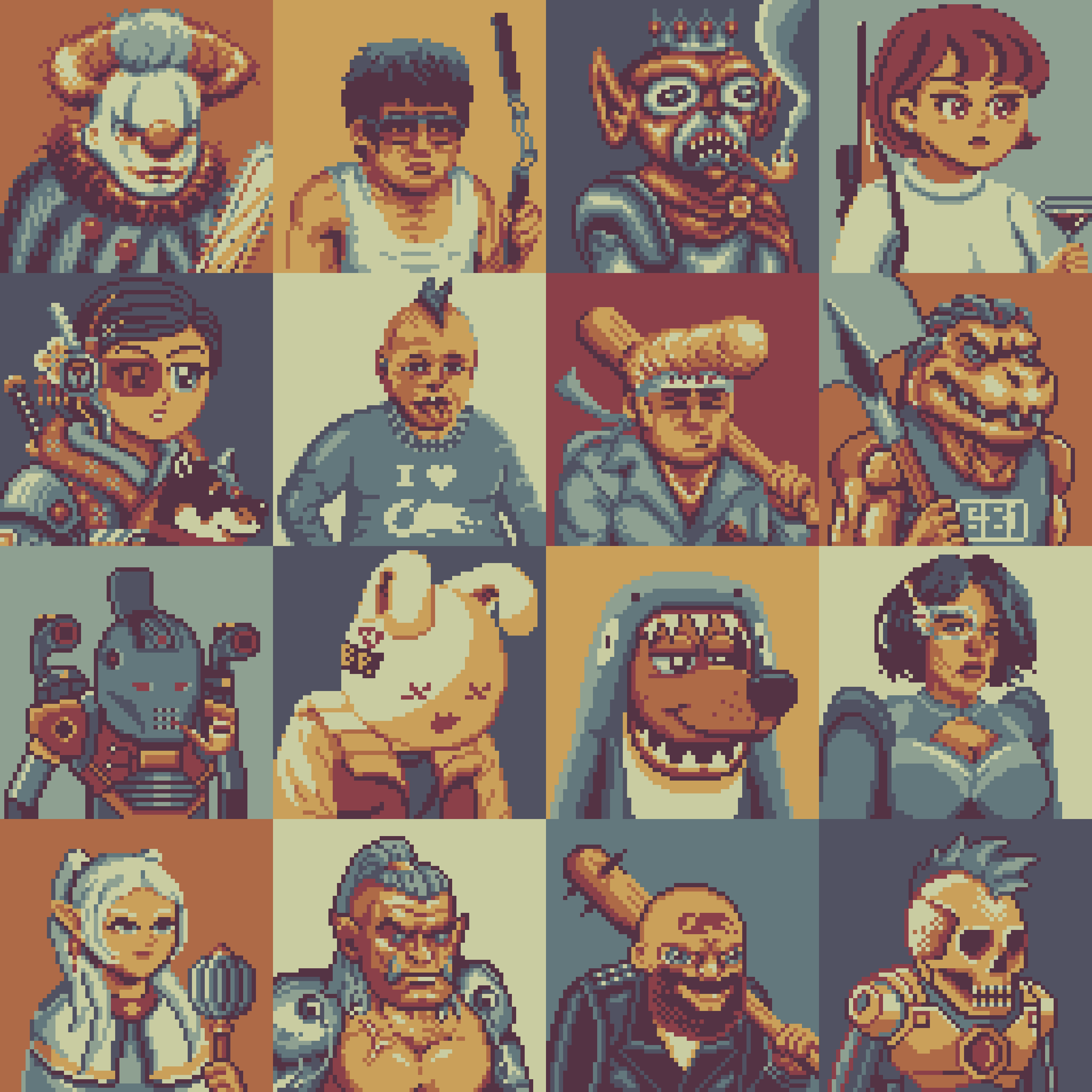 BasePaint Day #681: Trait-Based Pixel Art Avatars