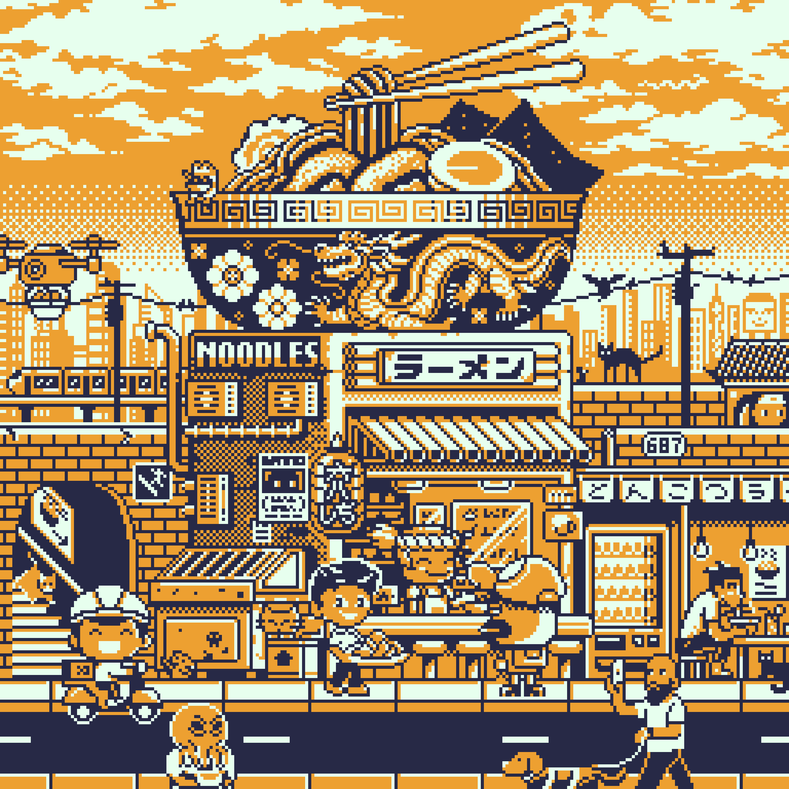 BasePaint Day #687: Noodles