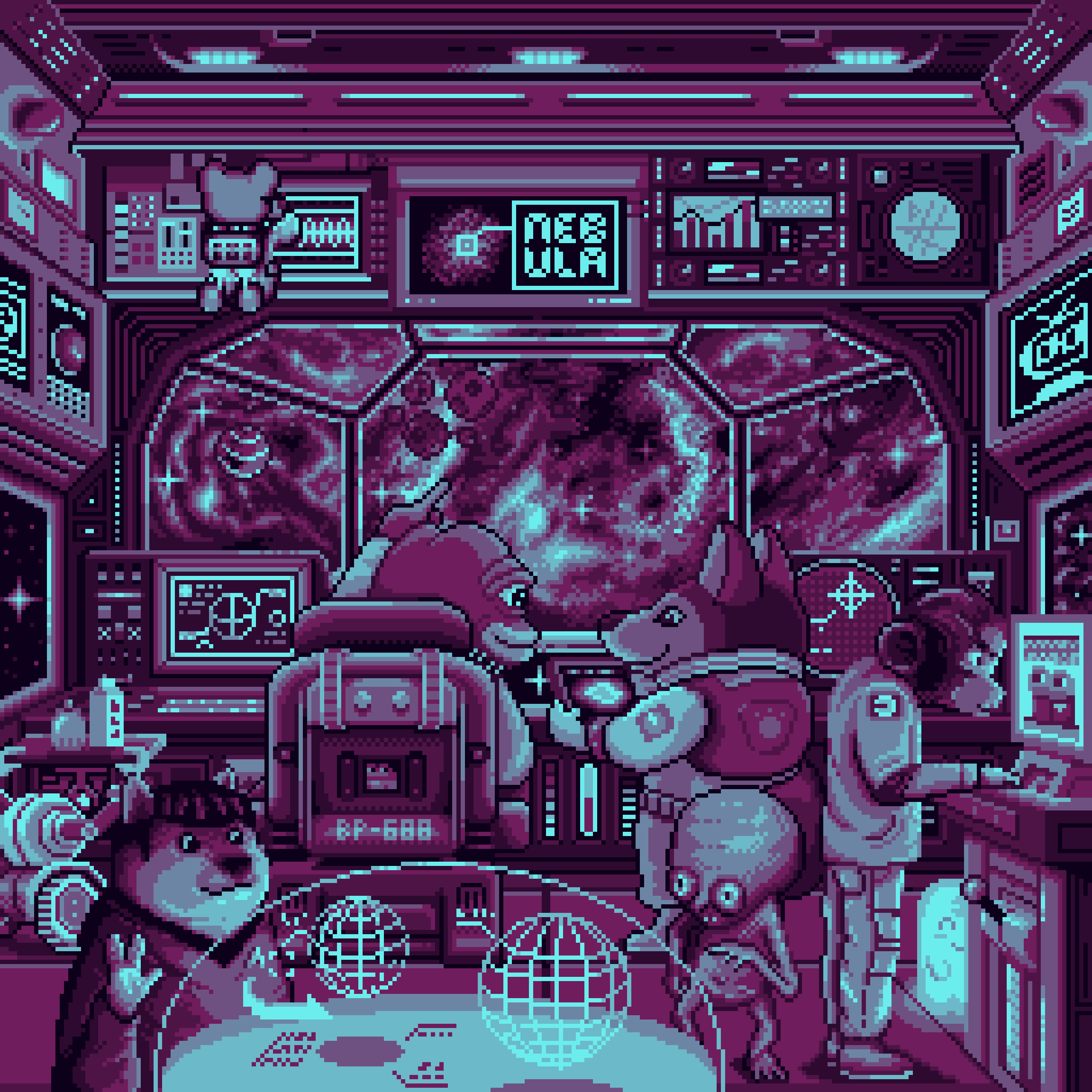 BasePaint Day #688: Nebula Baseverse