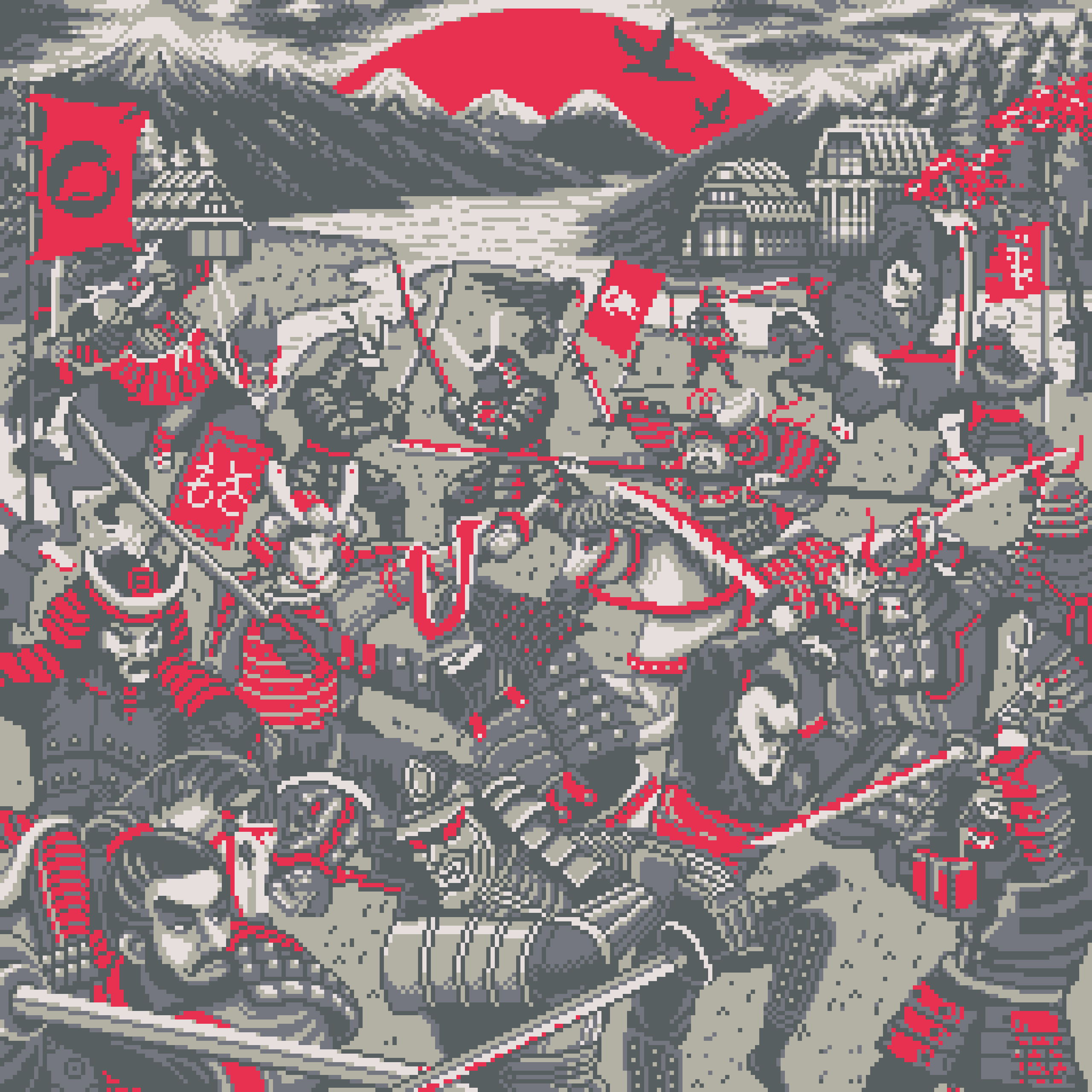 BasePaint Day #697: Samurai Battles