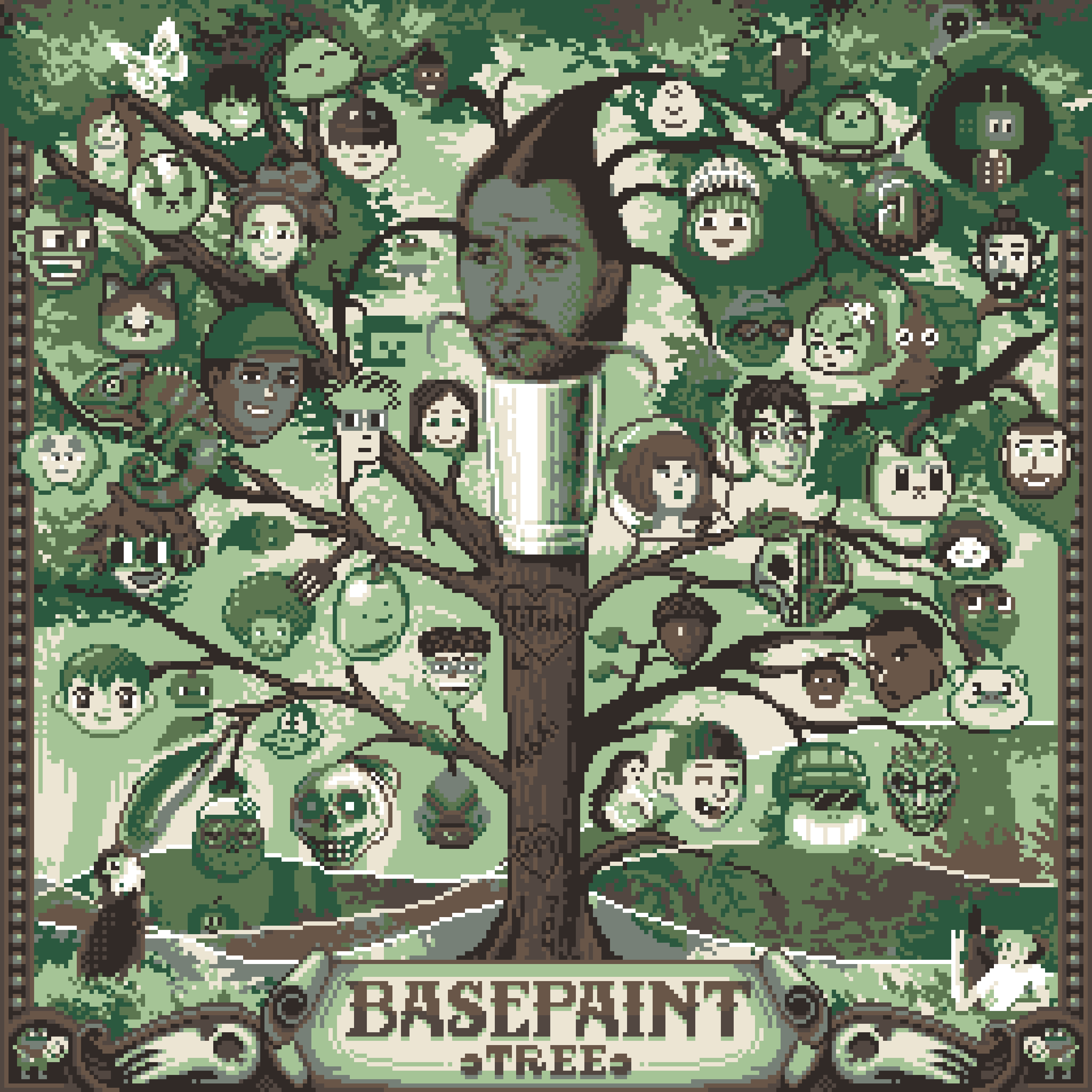 BasePaint Day #704: Basepaint Family tree