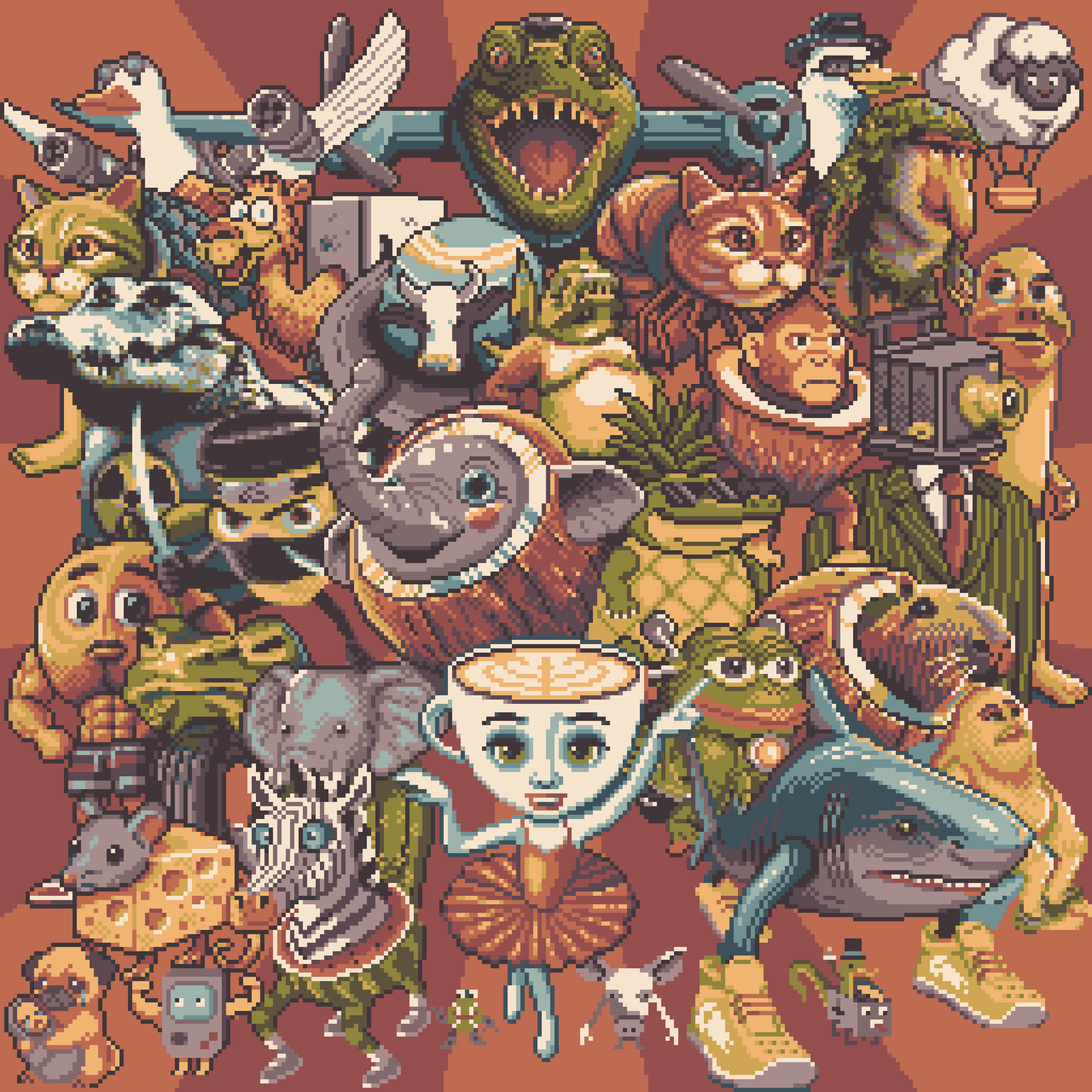 BasePaint Day #705: Italian Brainrot