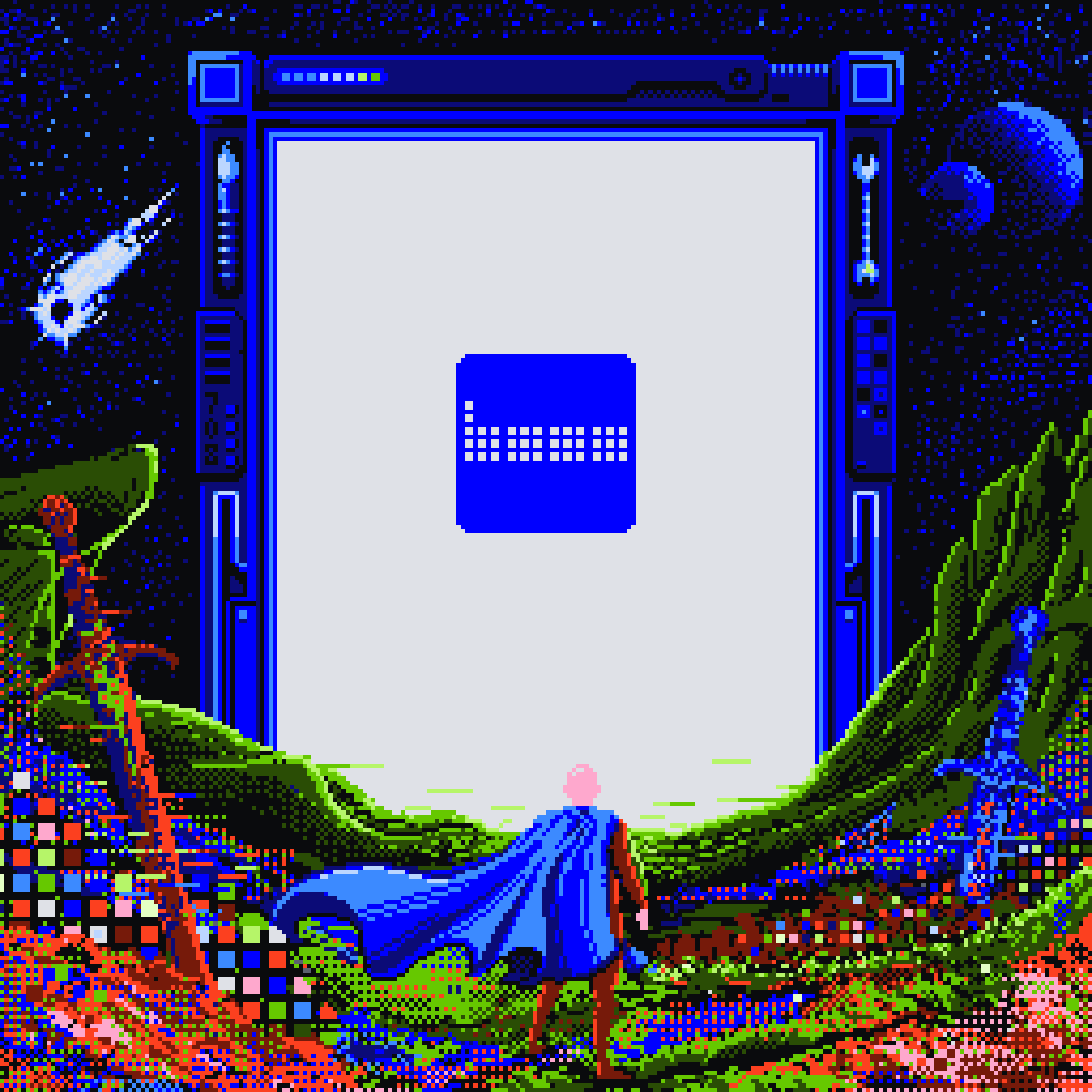 BasePaint Day #708: Base: A New Day One