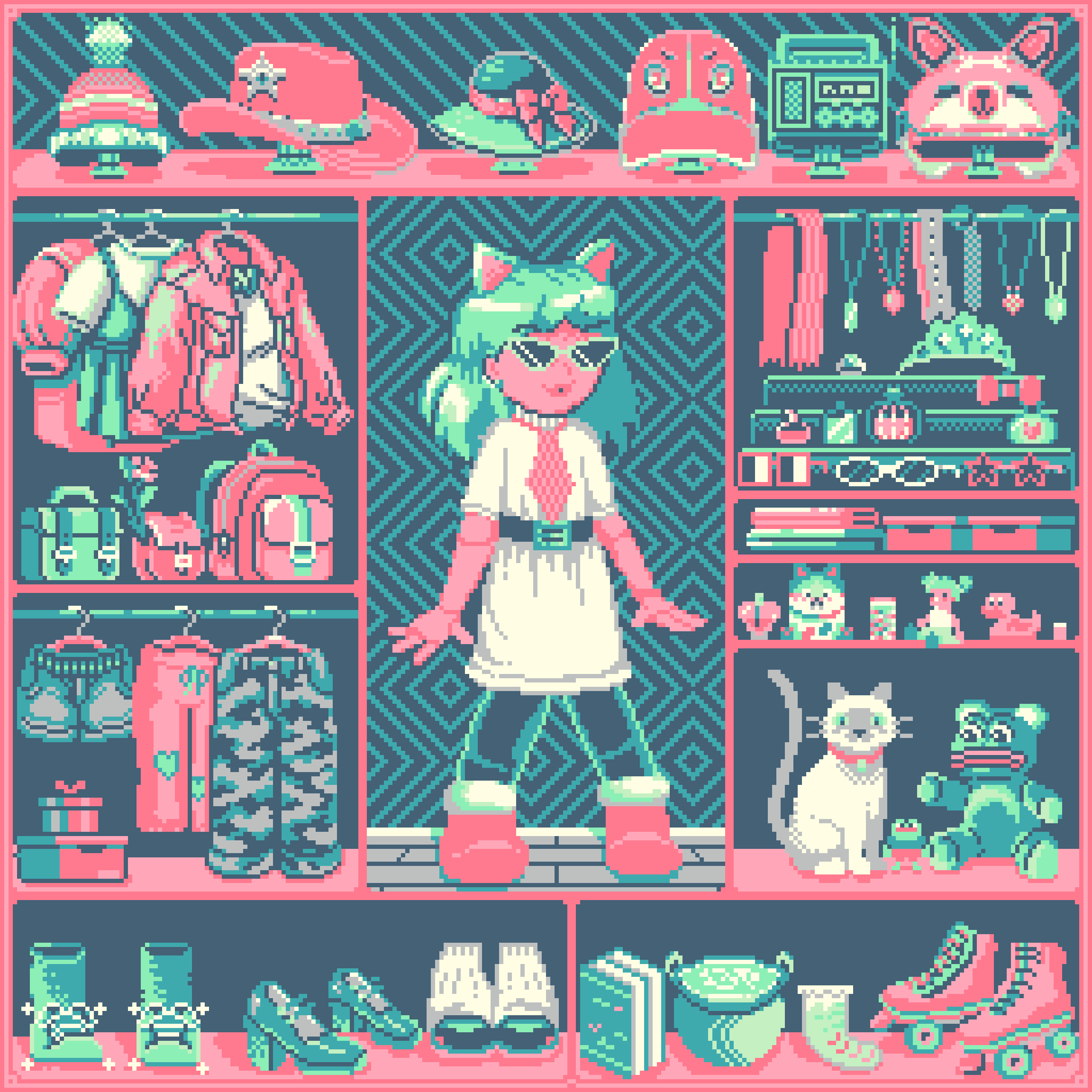 BasePaint Day #714: Dress Up Dolls