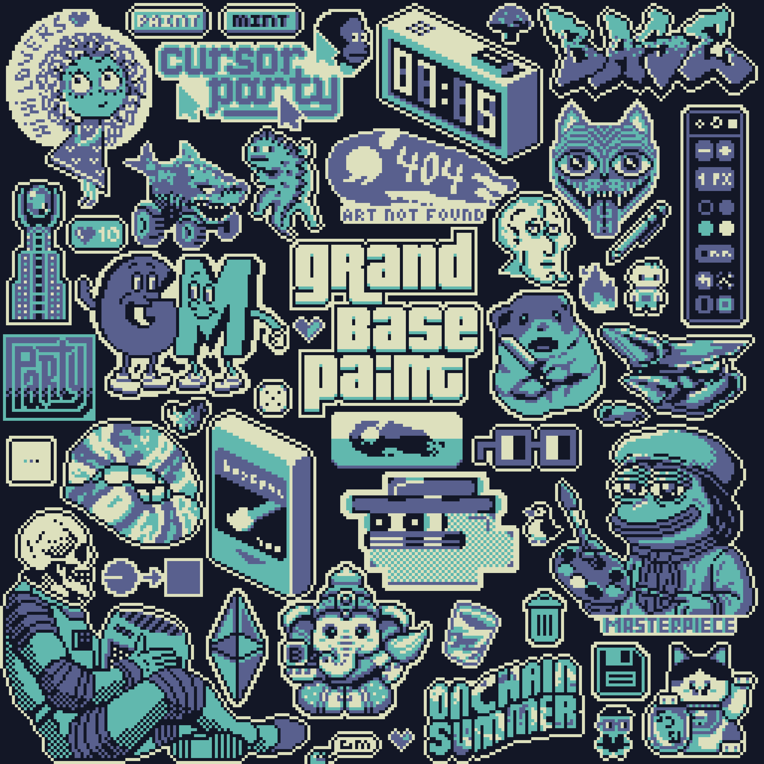 BasePaint Day #715: Basepaint Sticker Pack