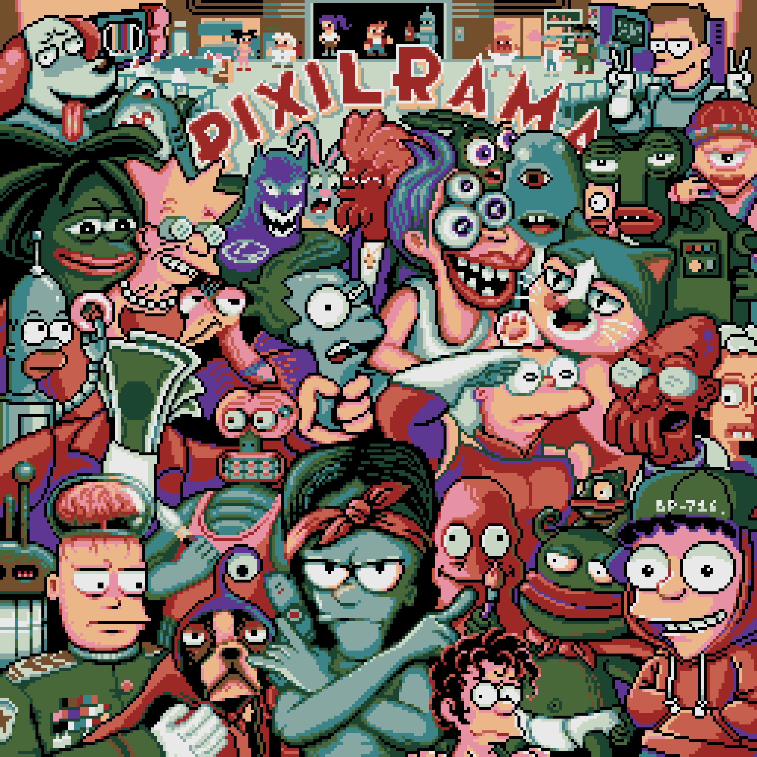 BasePaint Day #716: PIXILRAMA