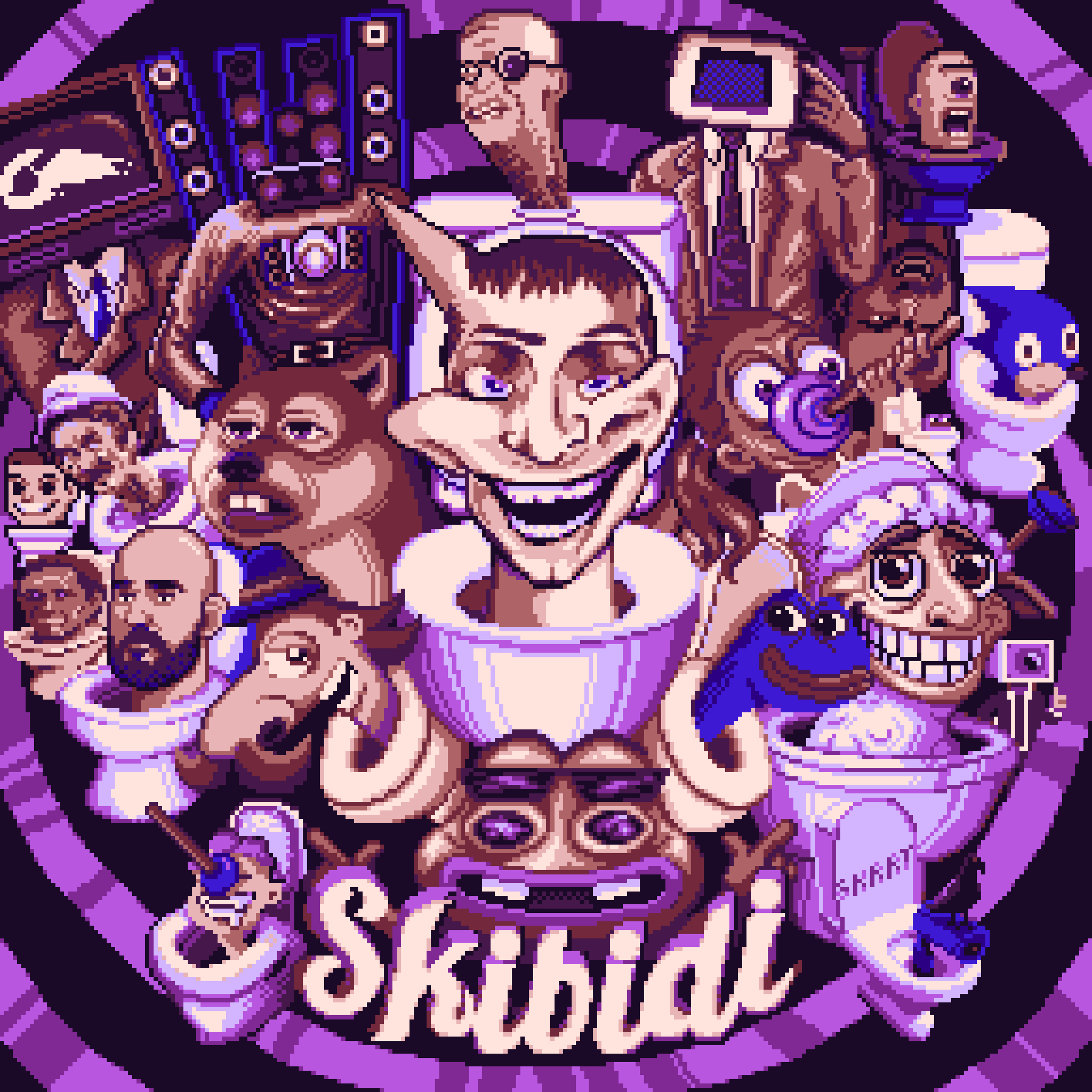 BasePaint Day #742: Skibidi