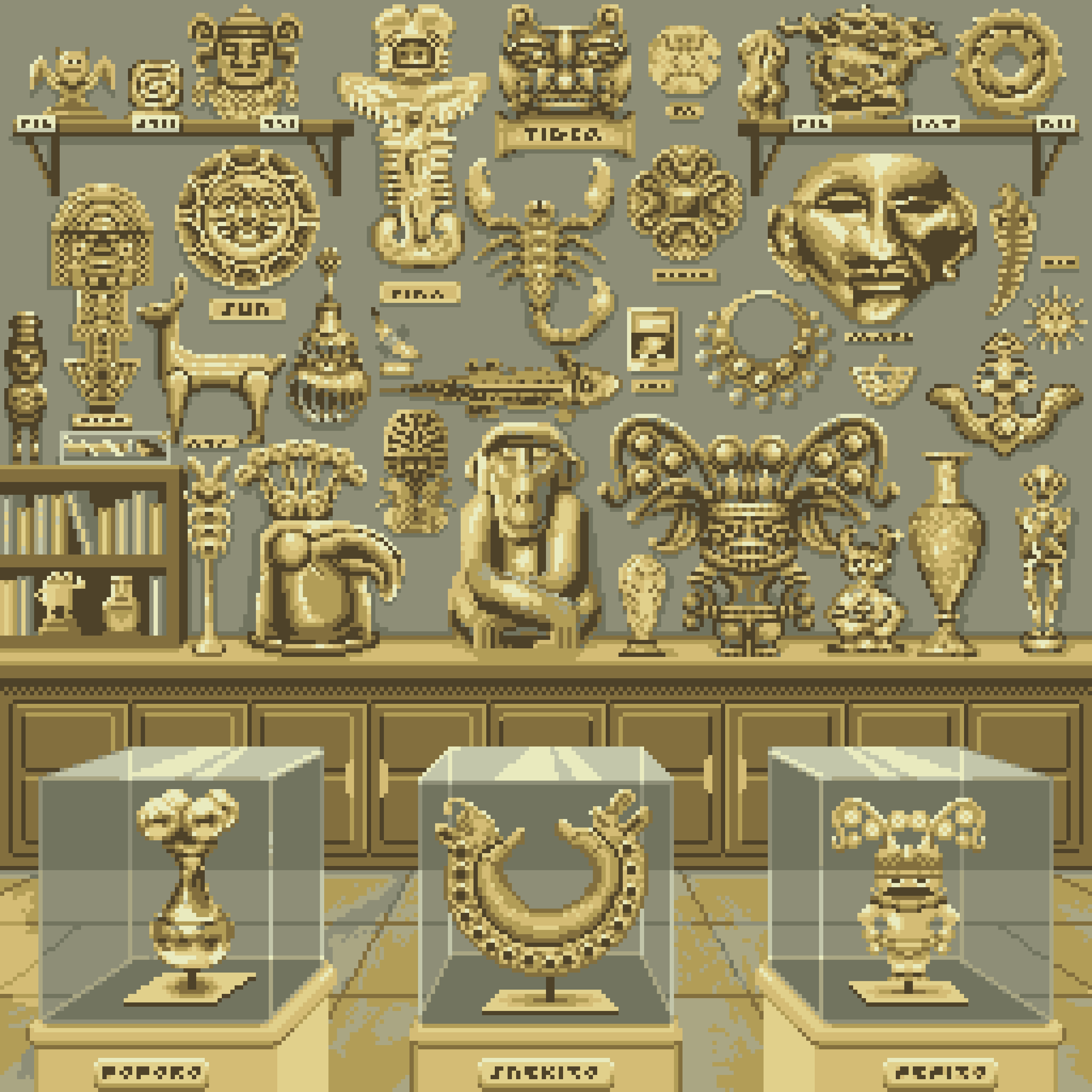 BasePaint Day #746: Gold Museum