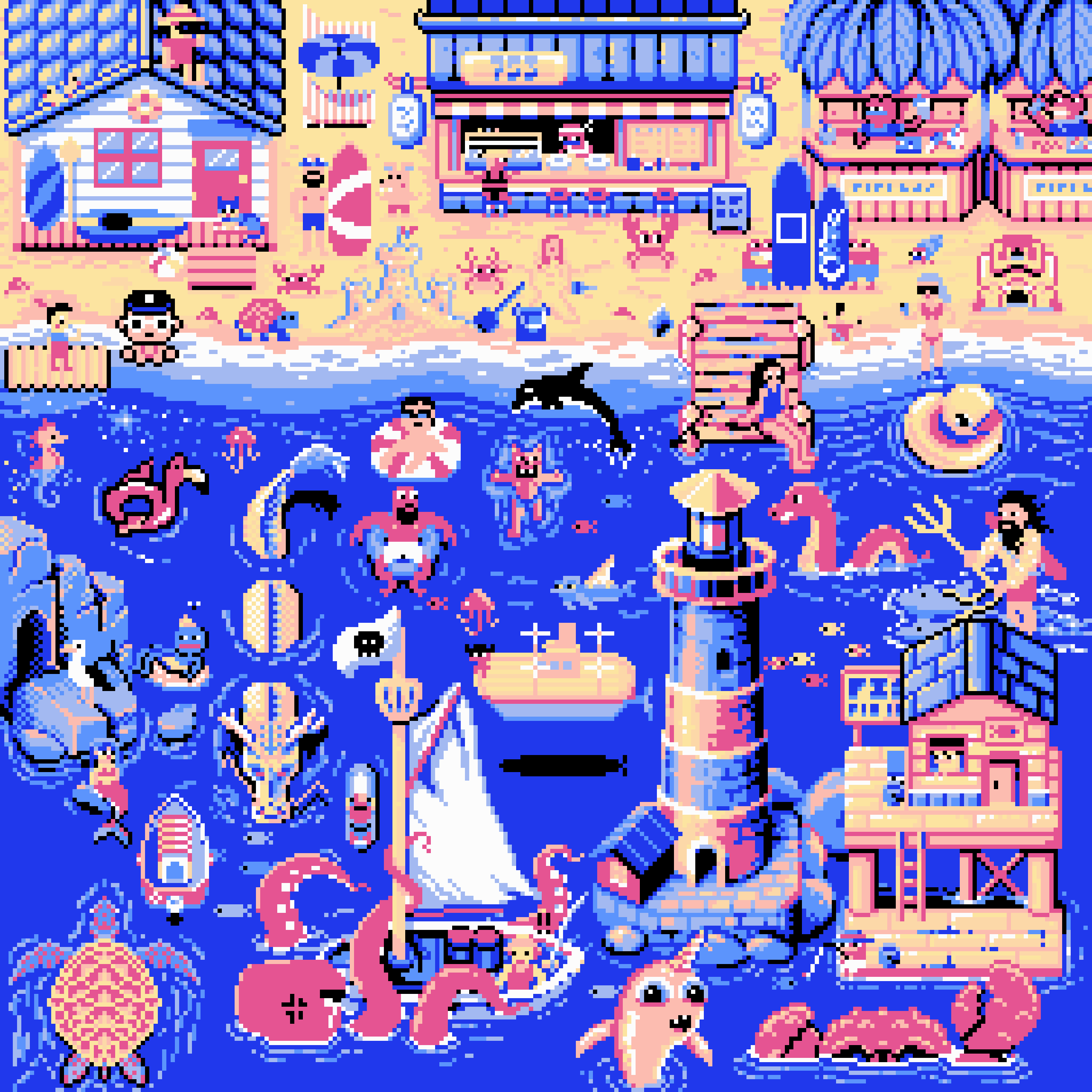 BasePaint Day #753: Fantasy Ocean