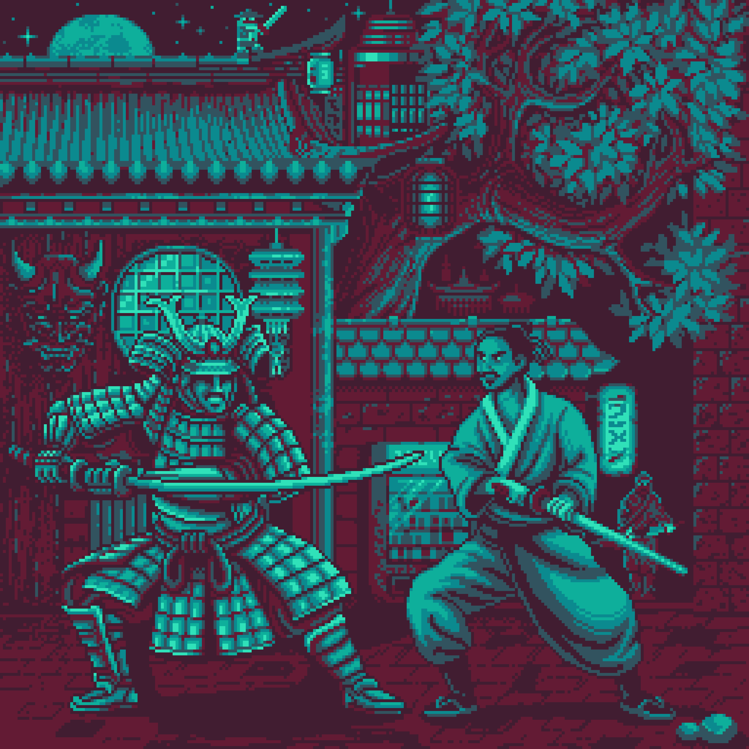 BasePaint Day #764: Samurai Showdown