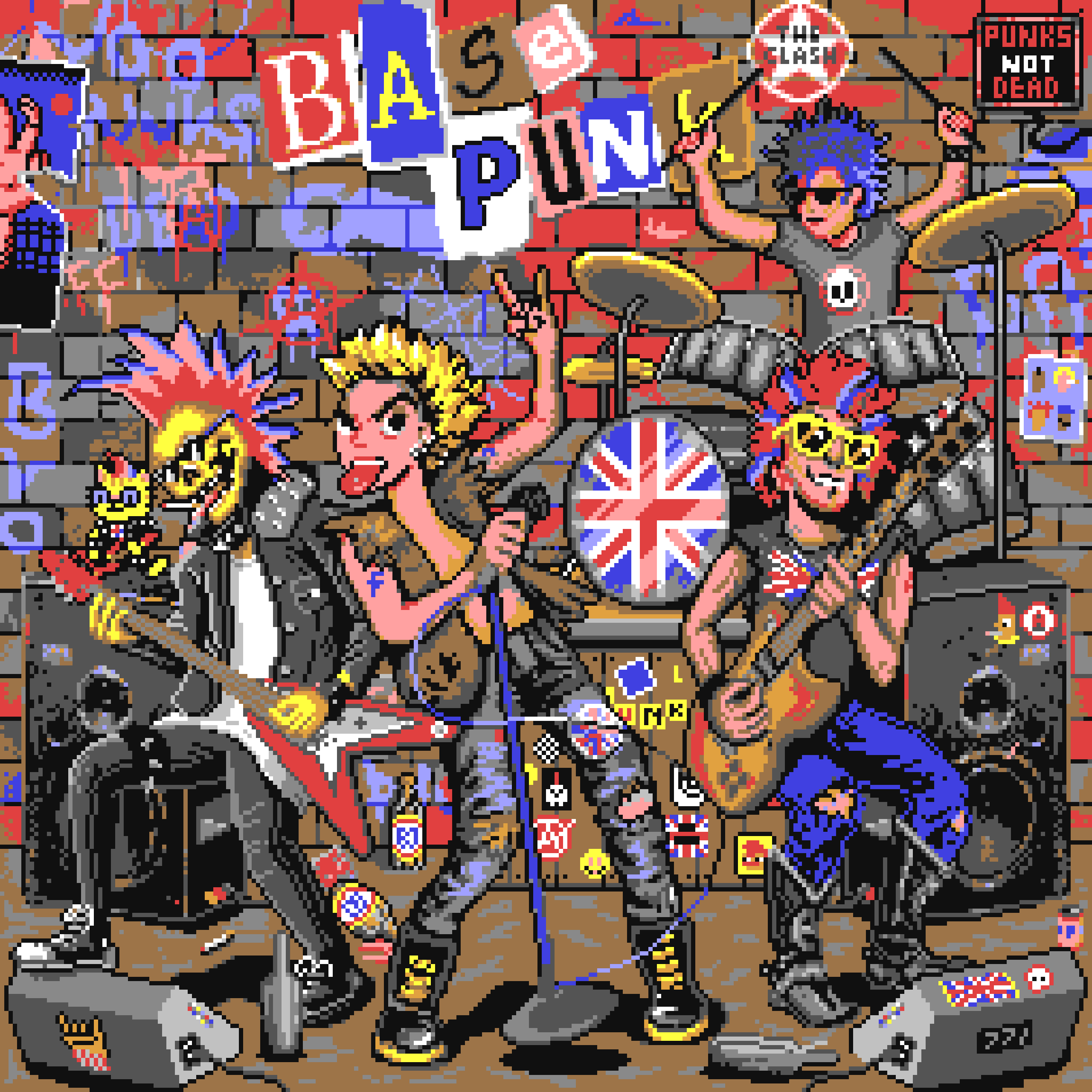 BasePaint Day #771: British Punk Movement