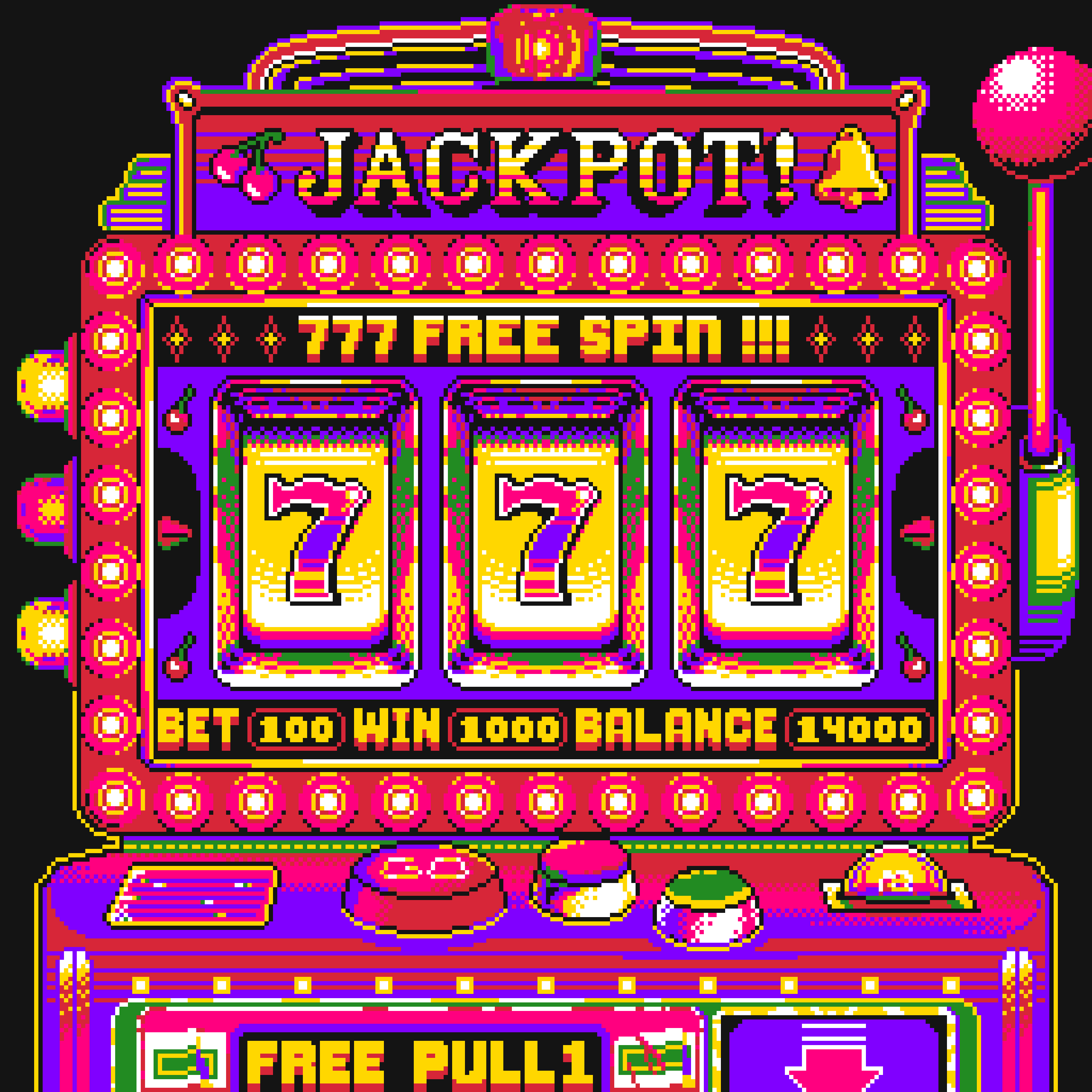 BasePaint Day #777: Jackpot!