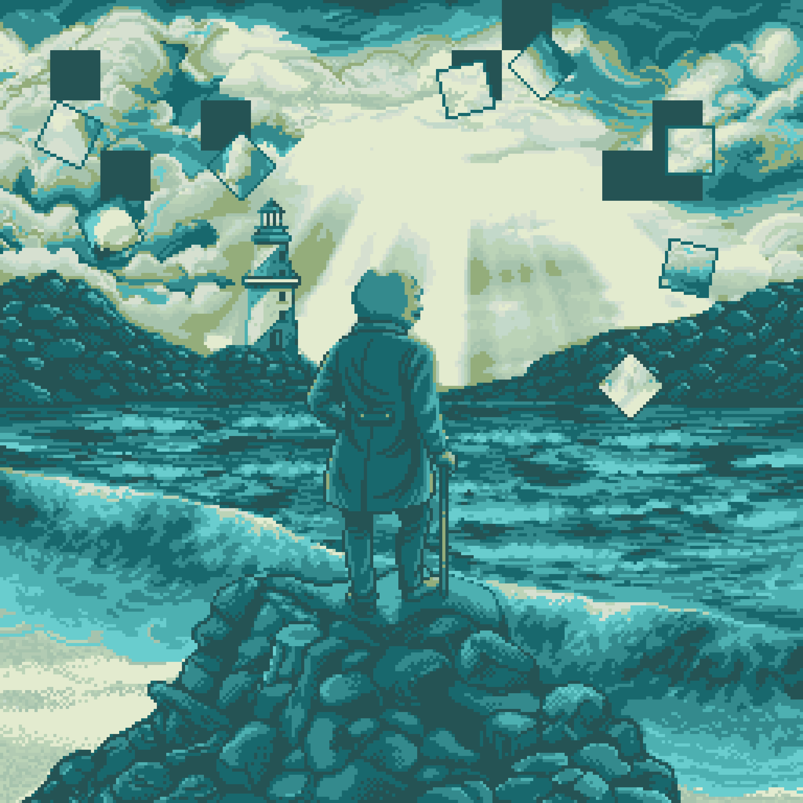 BasePaint Day #781: the sky is falling!